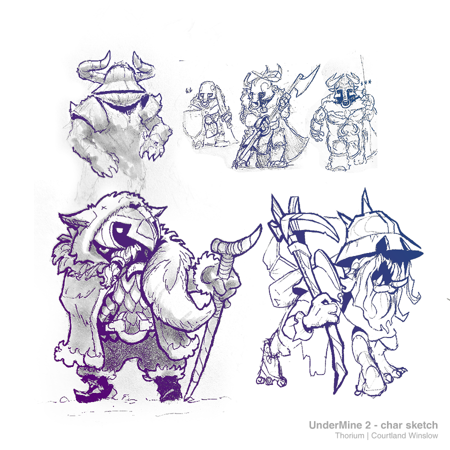 UM2 concept - characters and enemies