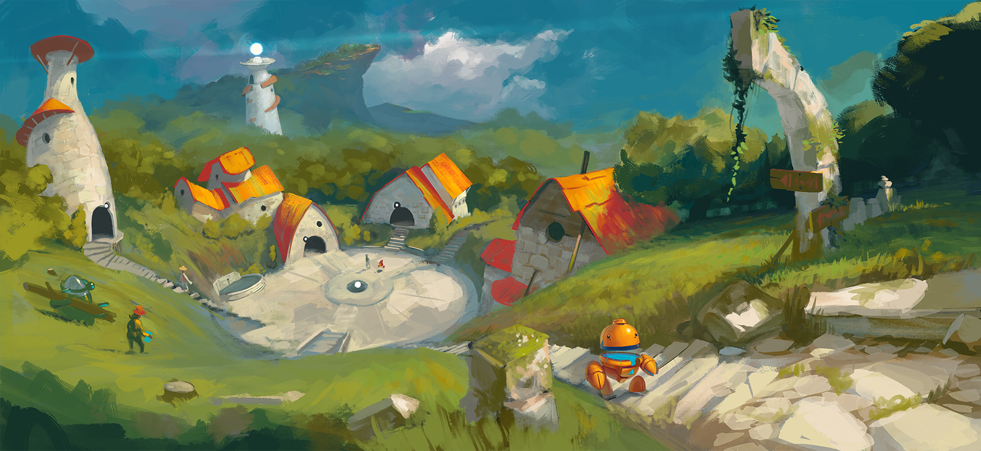 GridLight - concept, town