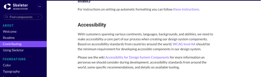Accessibility was Priority for Contributing new Components