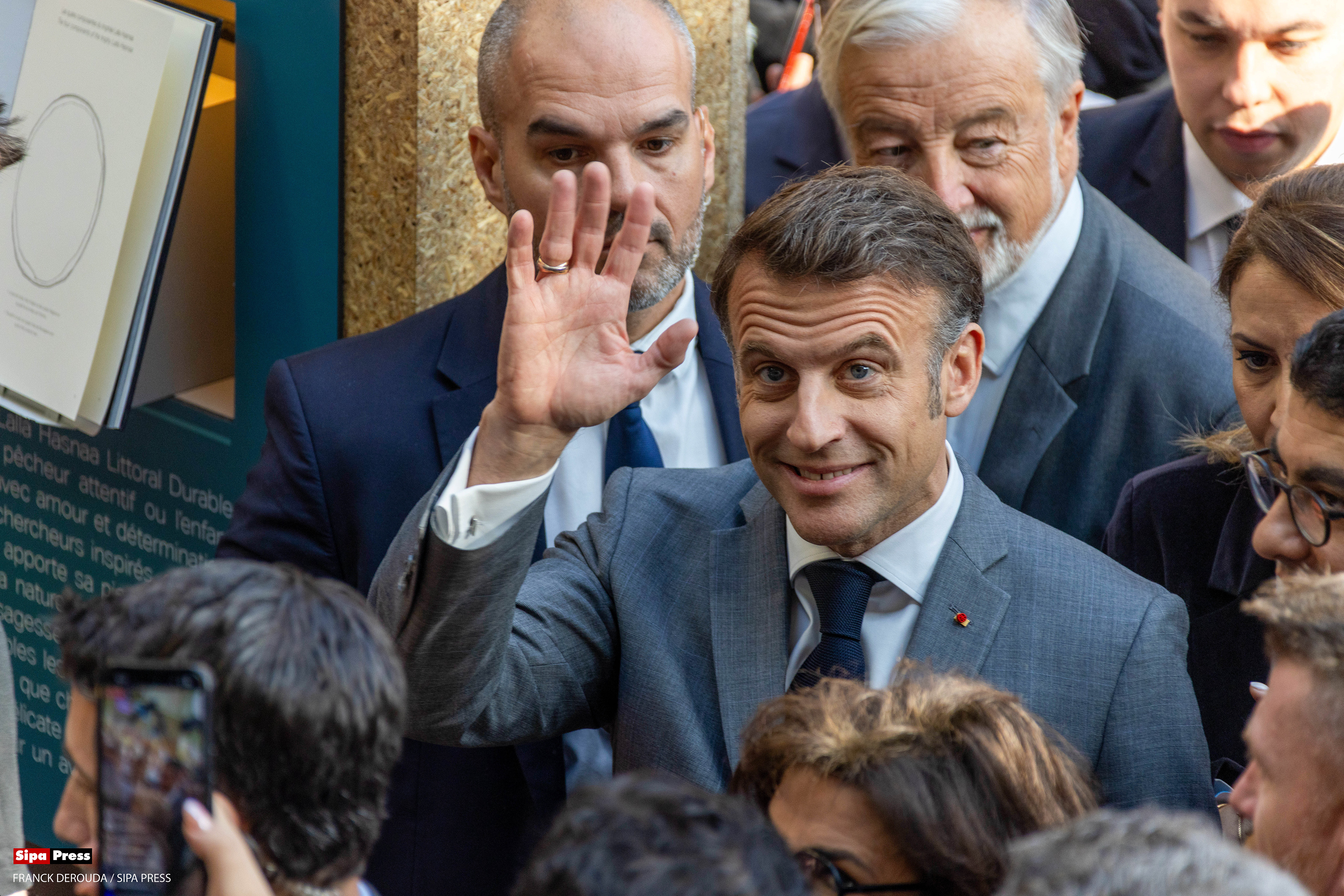 Emmanuel Macron au Festival du Livre