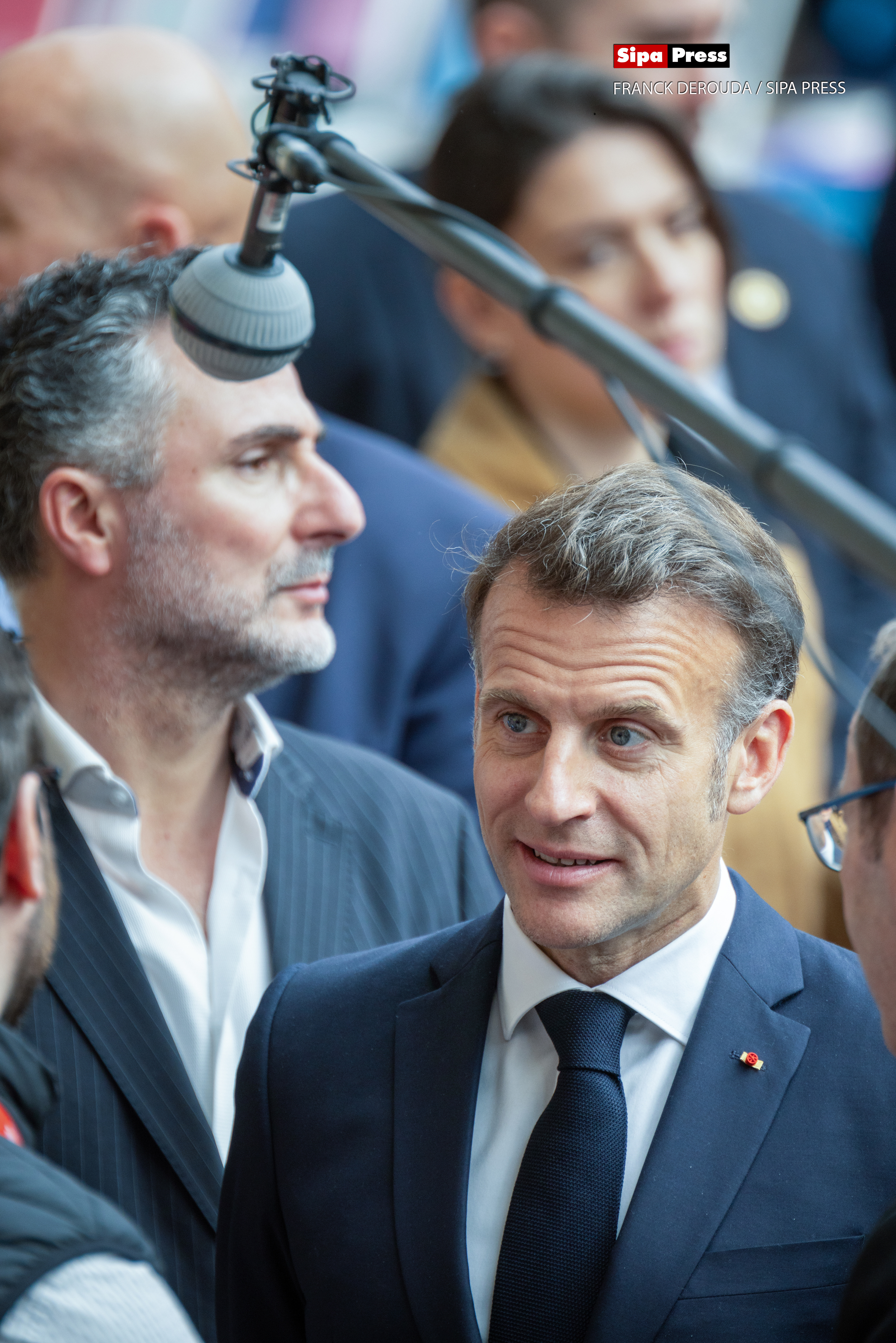 Emmanuel Macron at the 2026 Paris Book festival