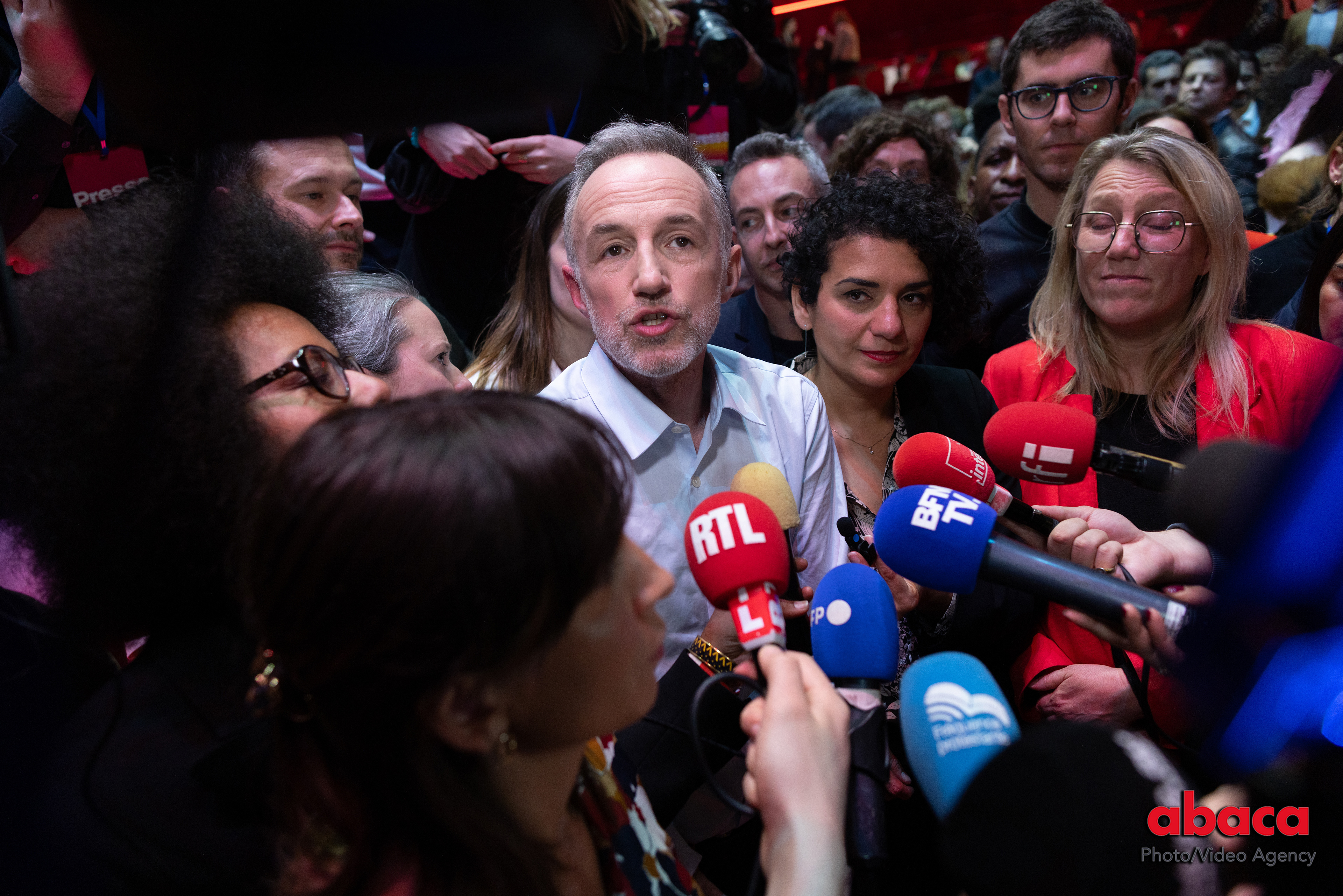 Emmanuel Gregoire - Meeting of campaign at the Cirque d'Hiver