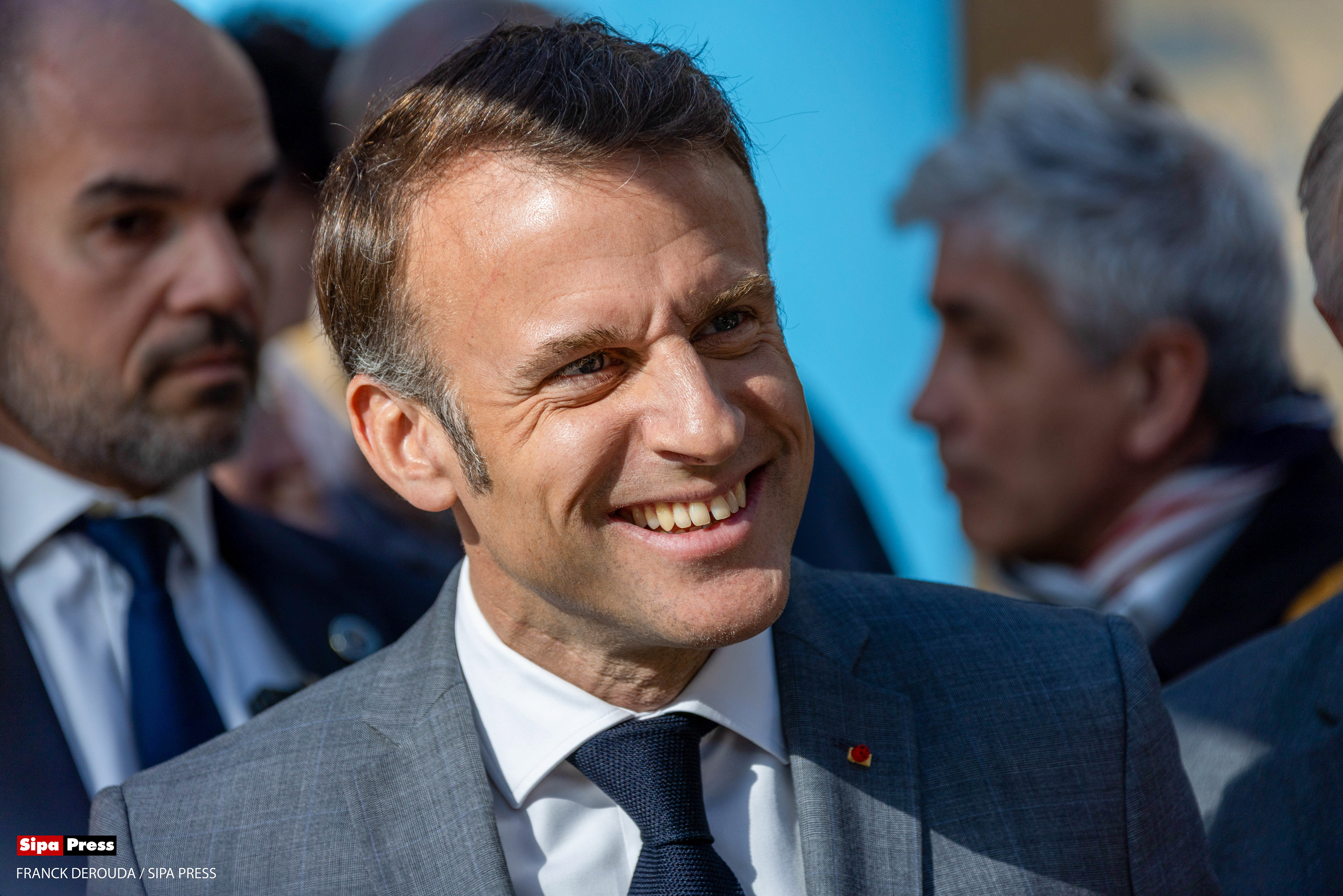 Emmanuel Macron at the book festival