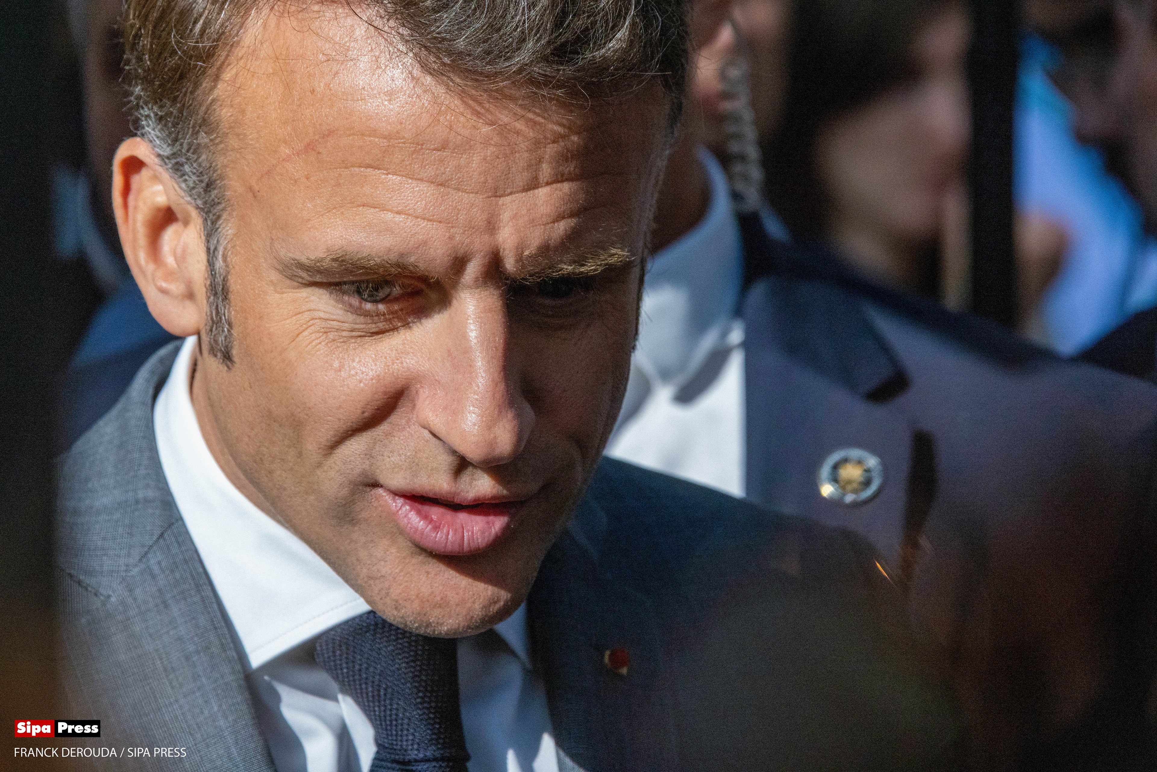 Emmanuel Macron at the book festival