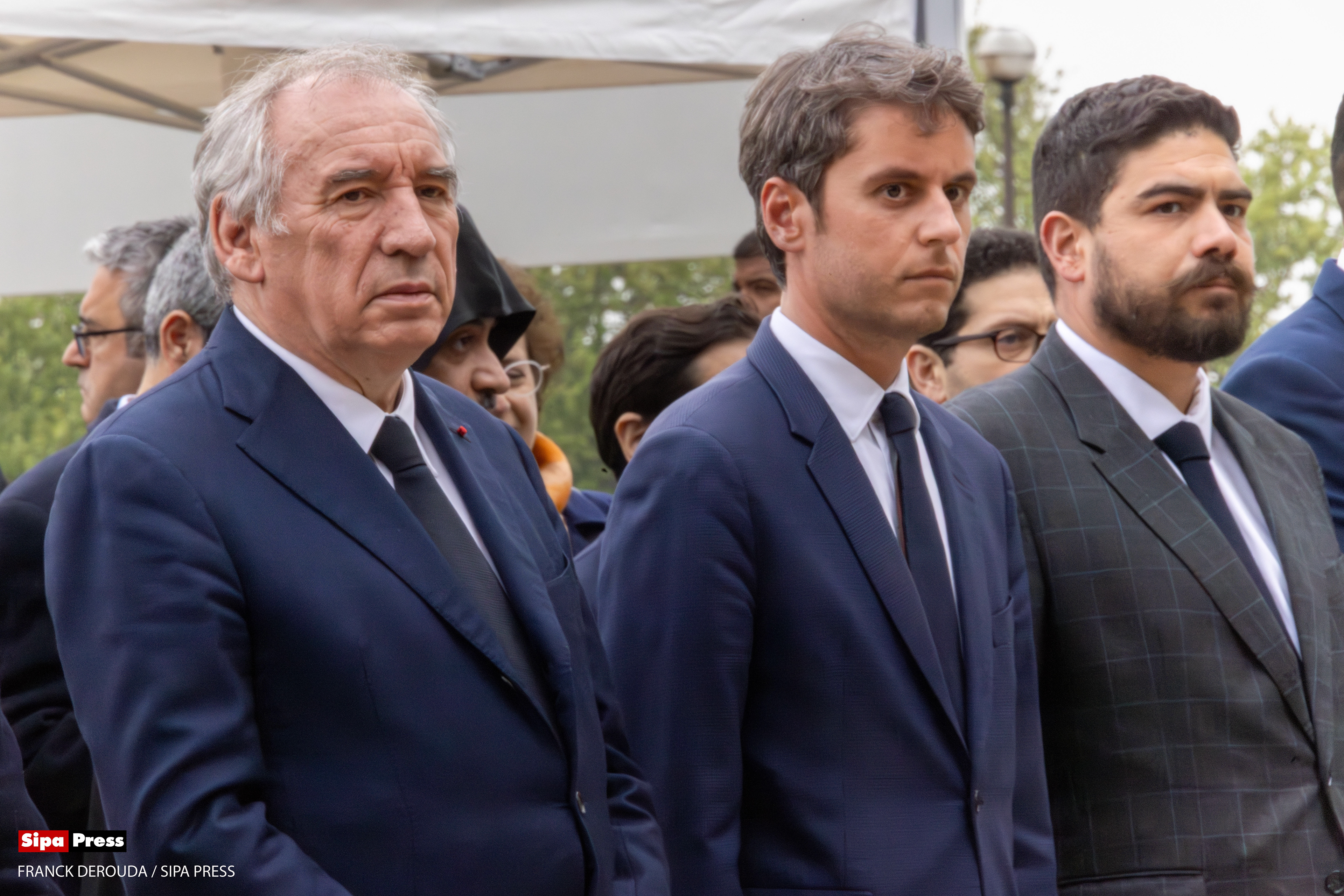 François Bayrou and Gabriel Attal for the commemoration of the Armenian genocide