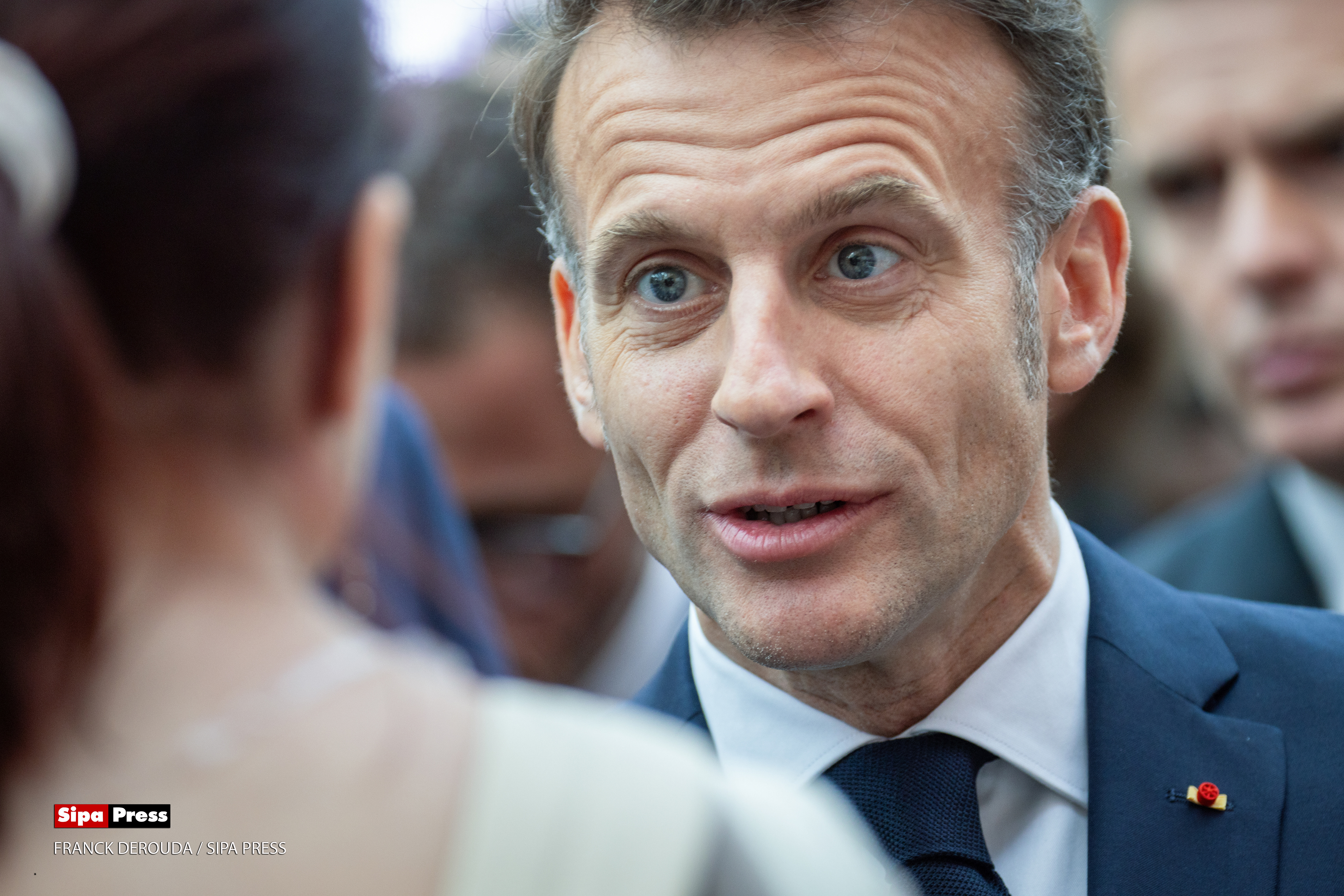 Emmanuel Macron at the 2026 Paris Book festival