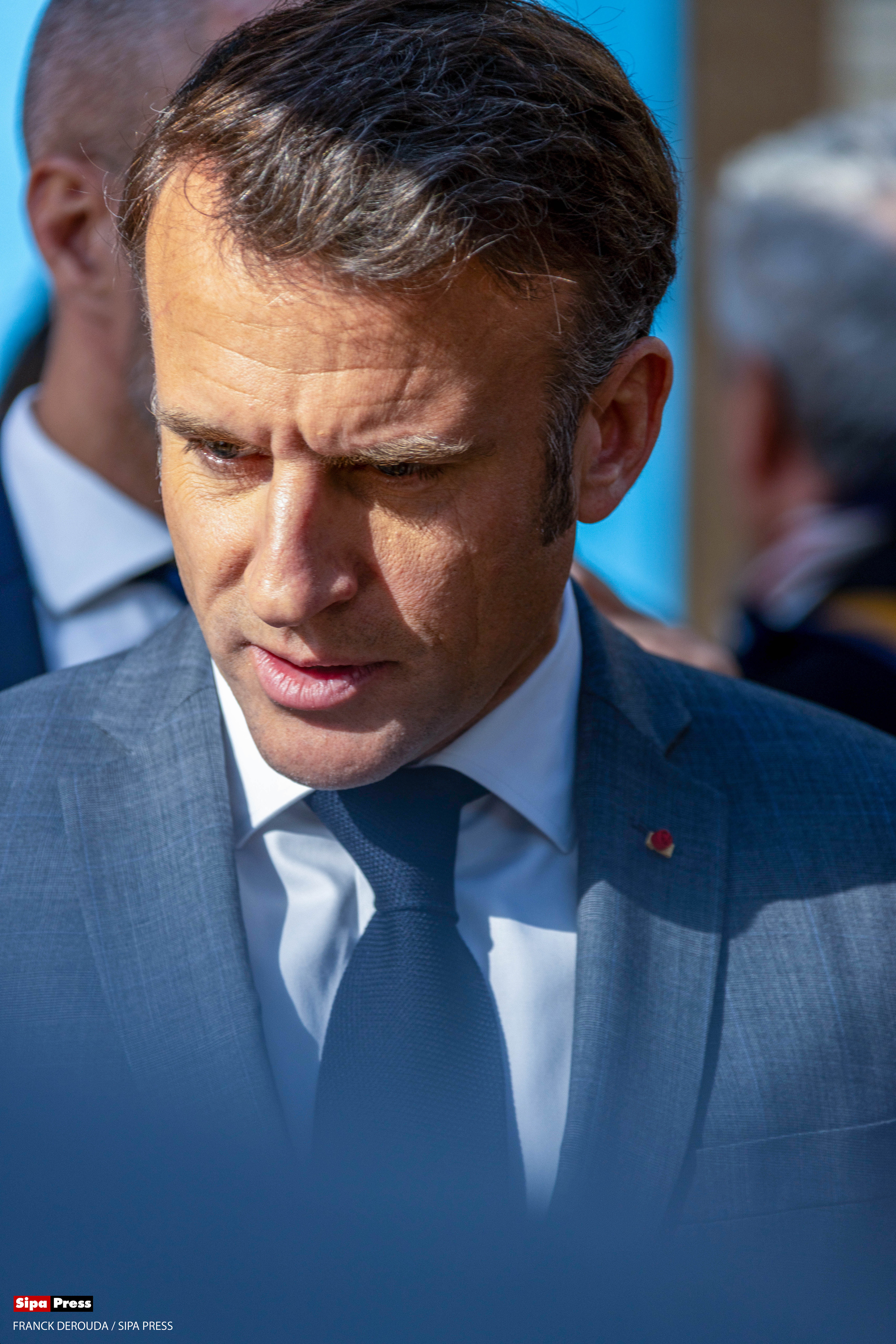 Emmanuel Macron at the book festival