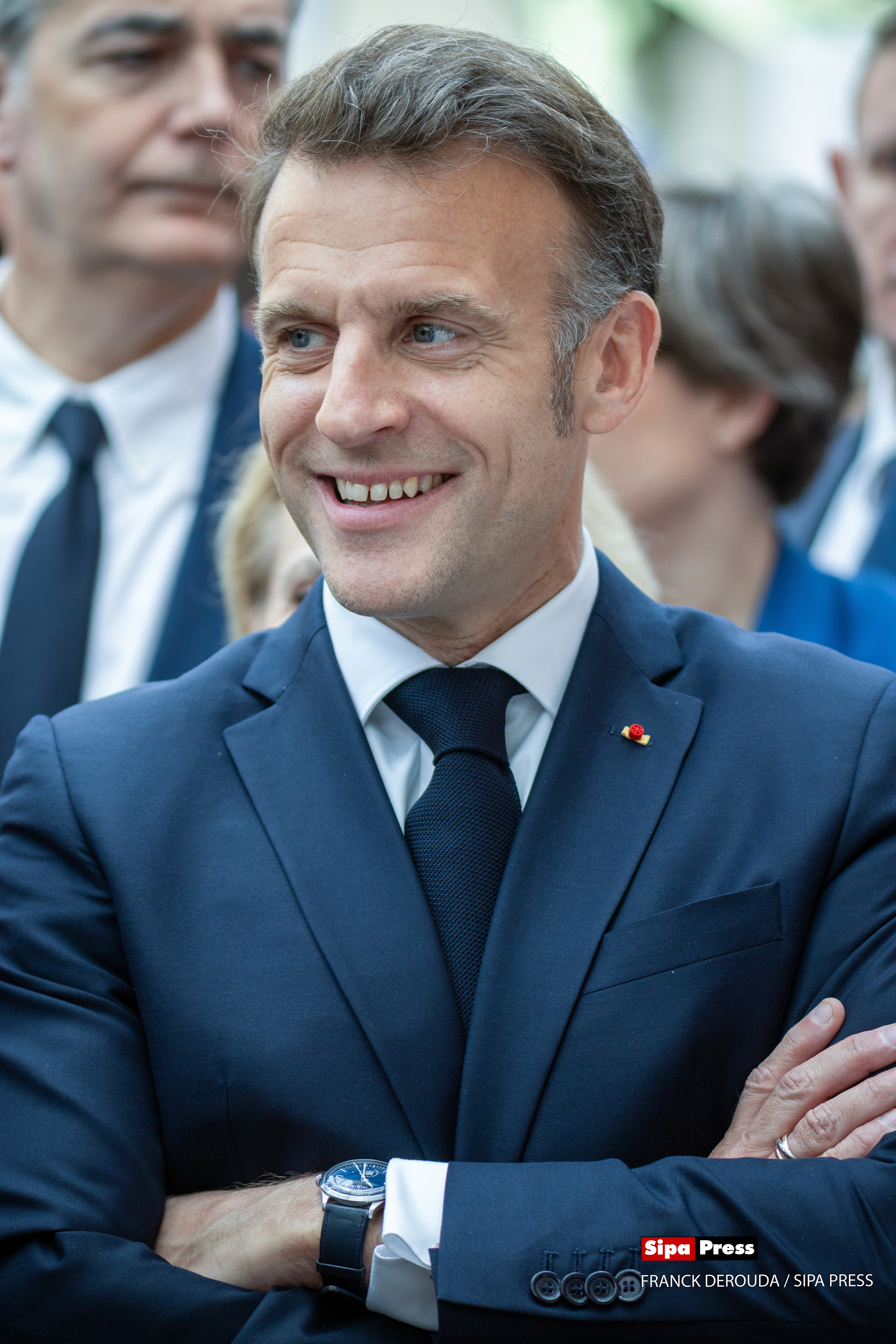 Emmanuel Macron at the 2026 Paris Book festival