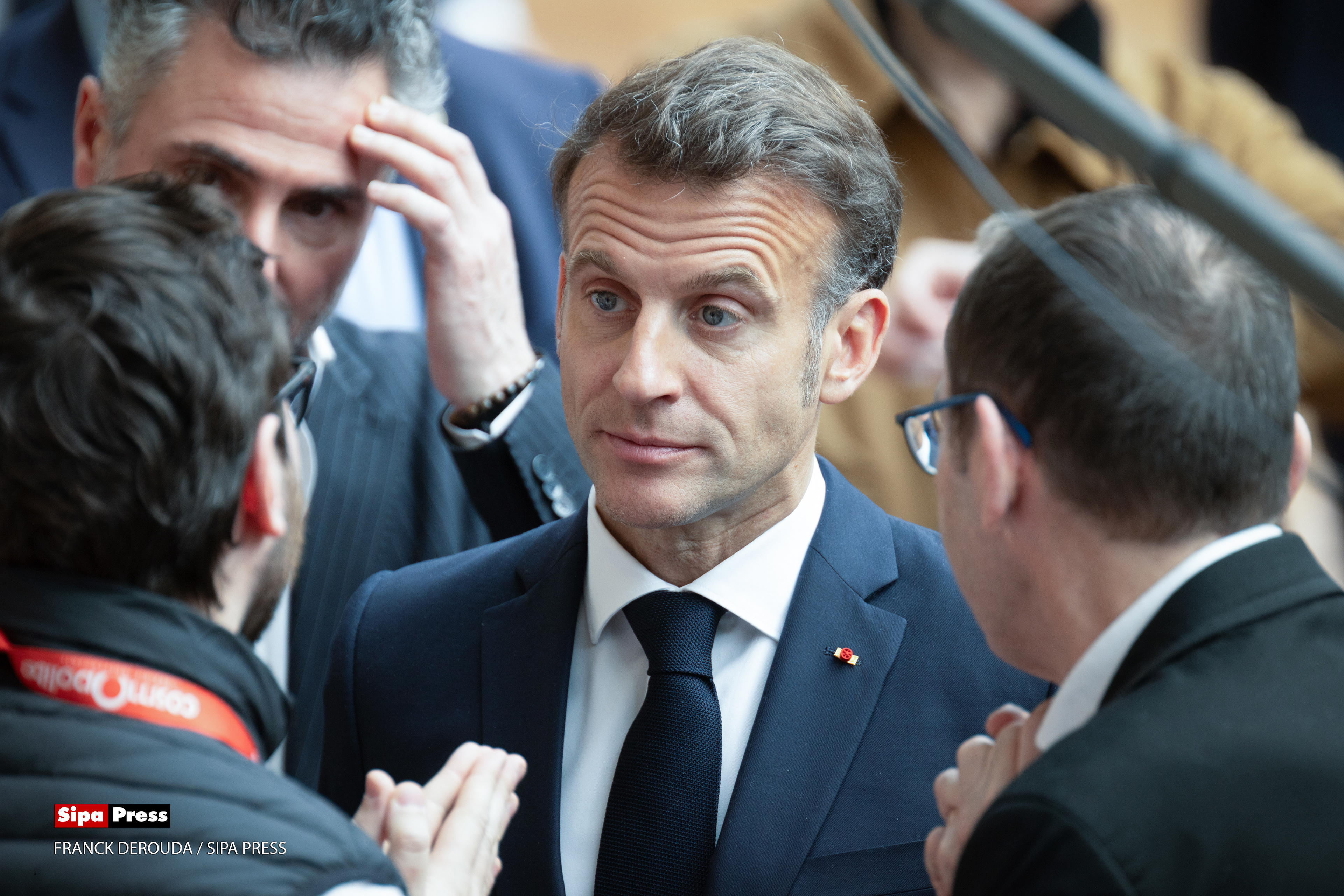 Emmanuel Macron at the 2026 Paris Book festival