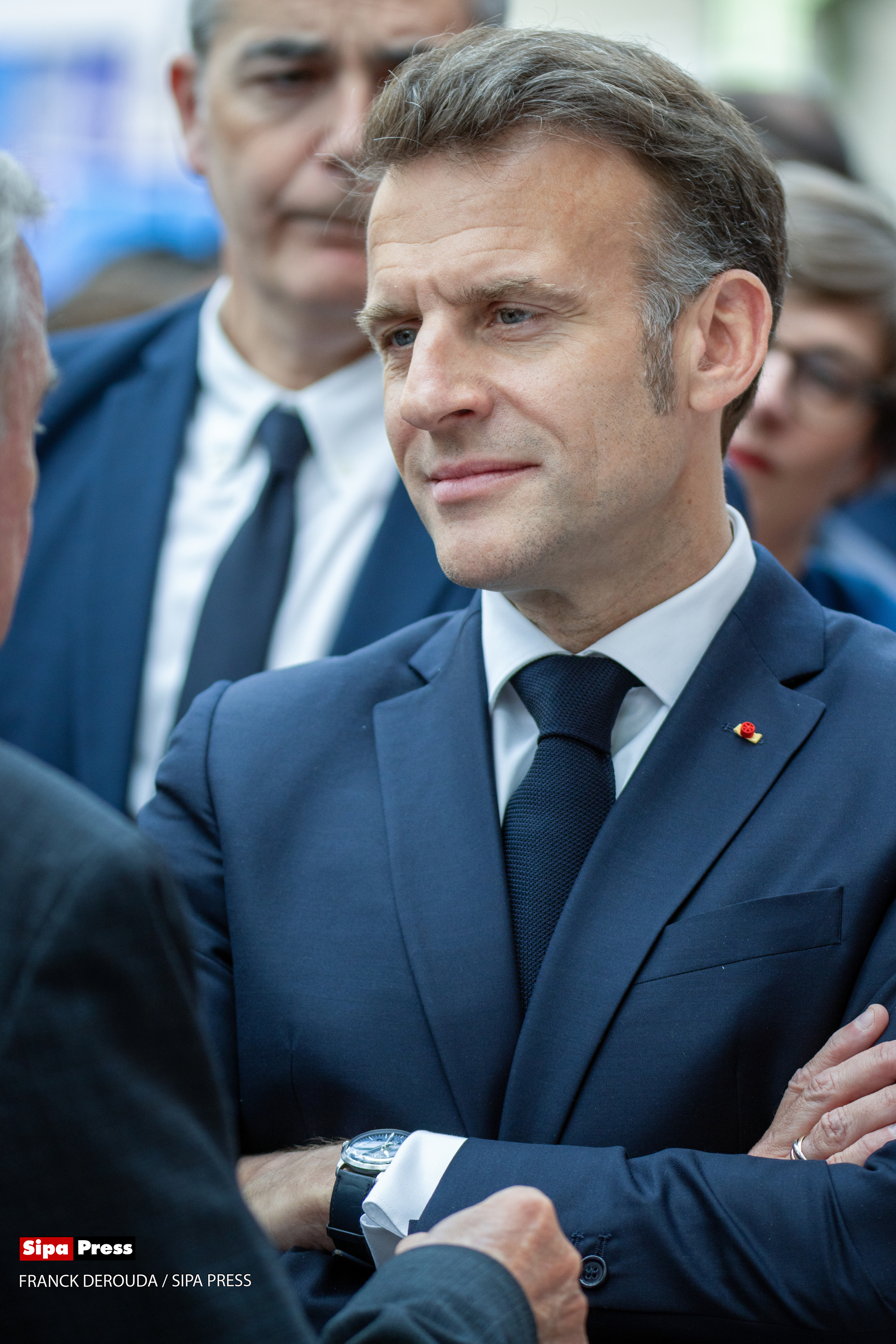 Emmanuel Macron at the 2026 Paris Book festival