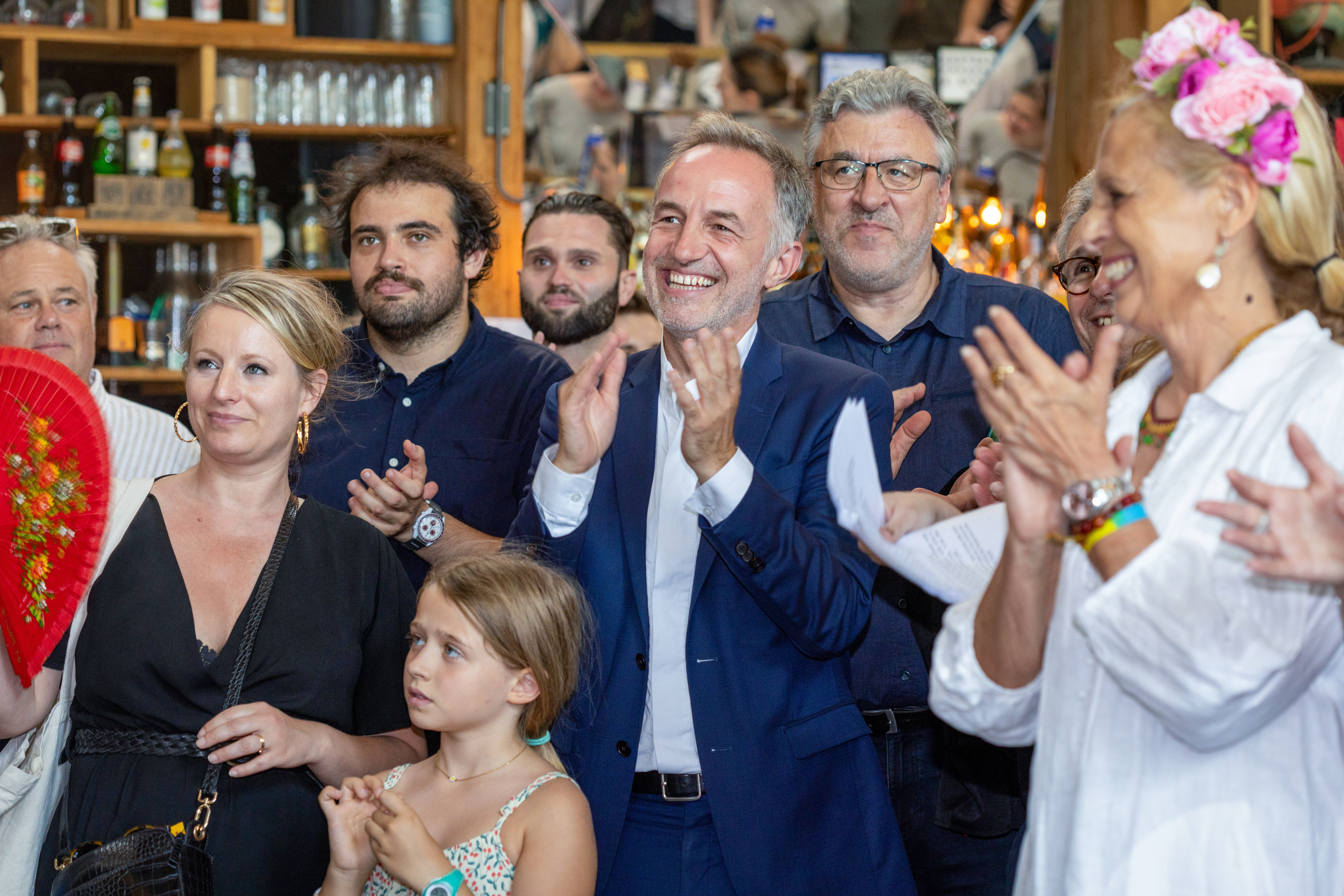 Emmanuel Gregoire - First meeting of campaign at the Petite Halle of La Villette
