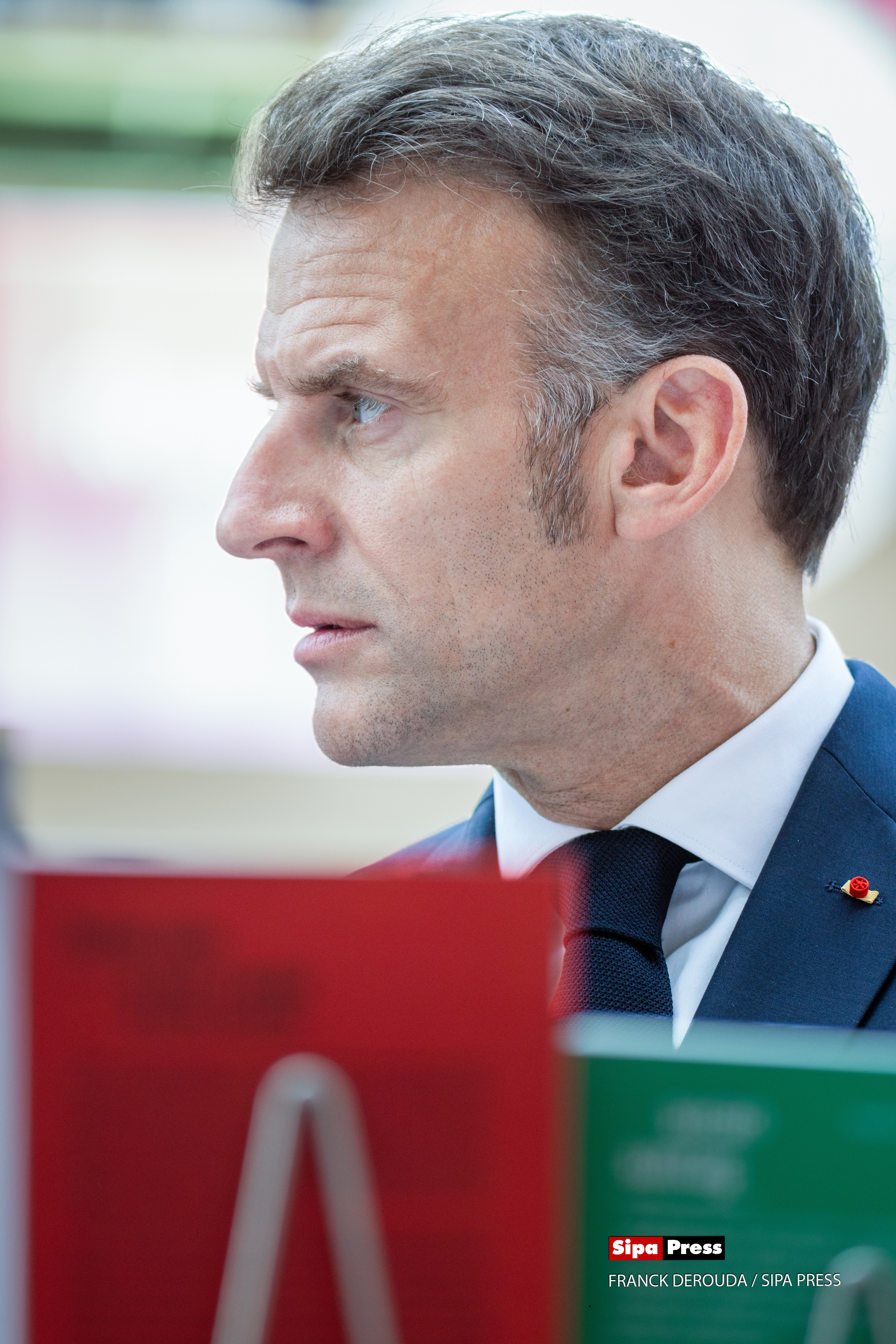 Emmanuel Macron at the 2026 Paris Book festival