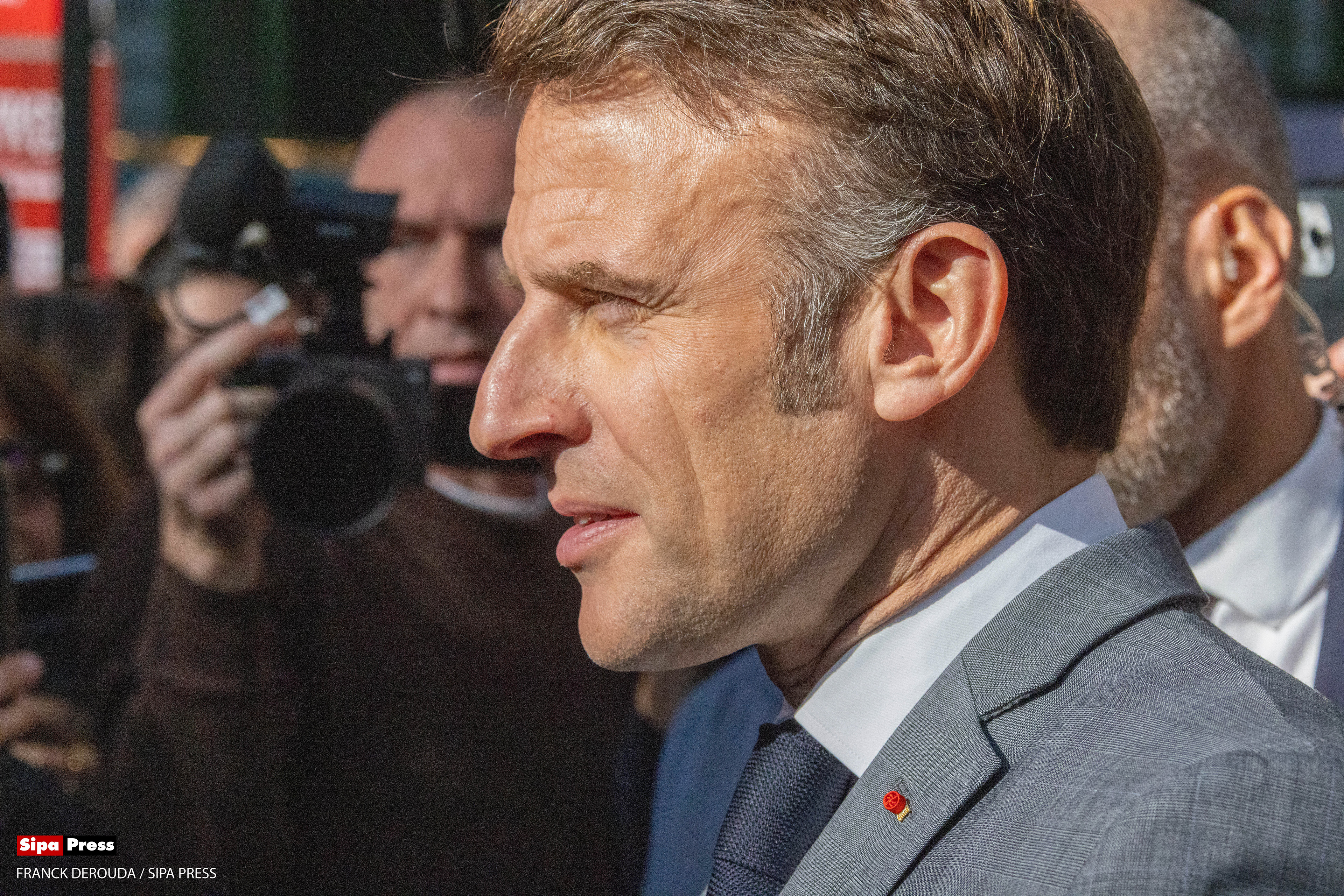 Emmanuel Macron at the book festival