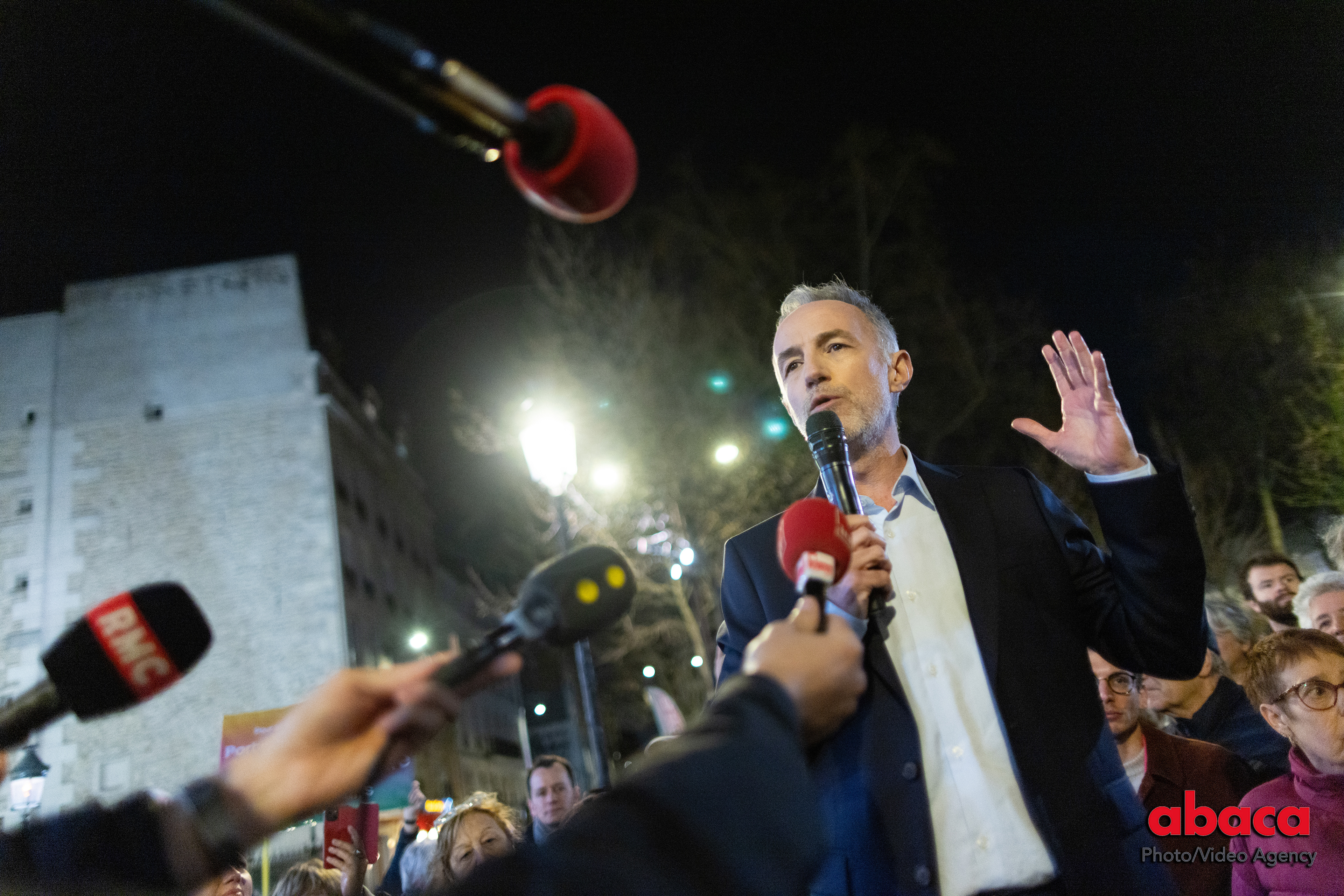 Emmanuel Gregoire - Meeting of campaign at the Cirque d'Hiver
