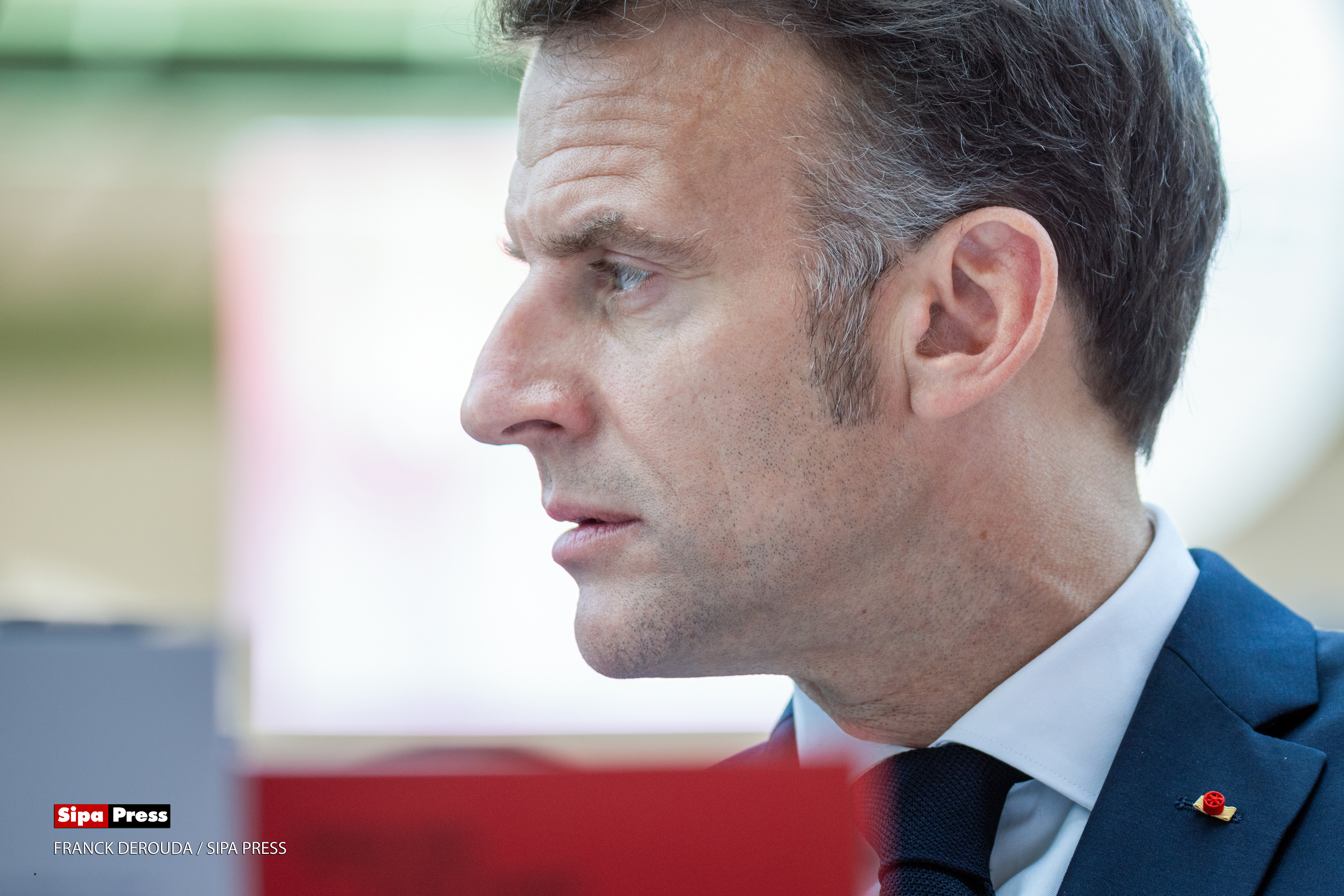 Emmanuel Macron at the 2026 Paris Book festival