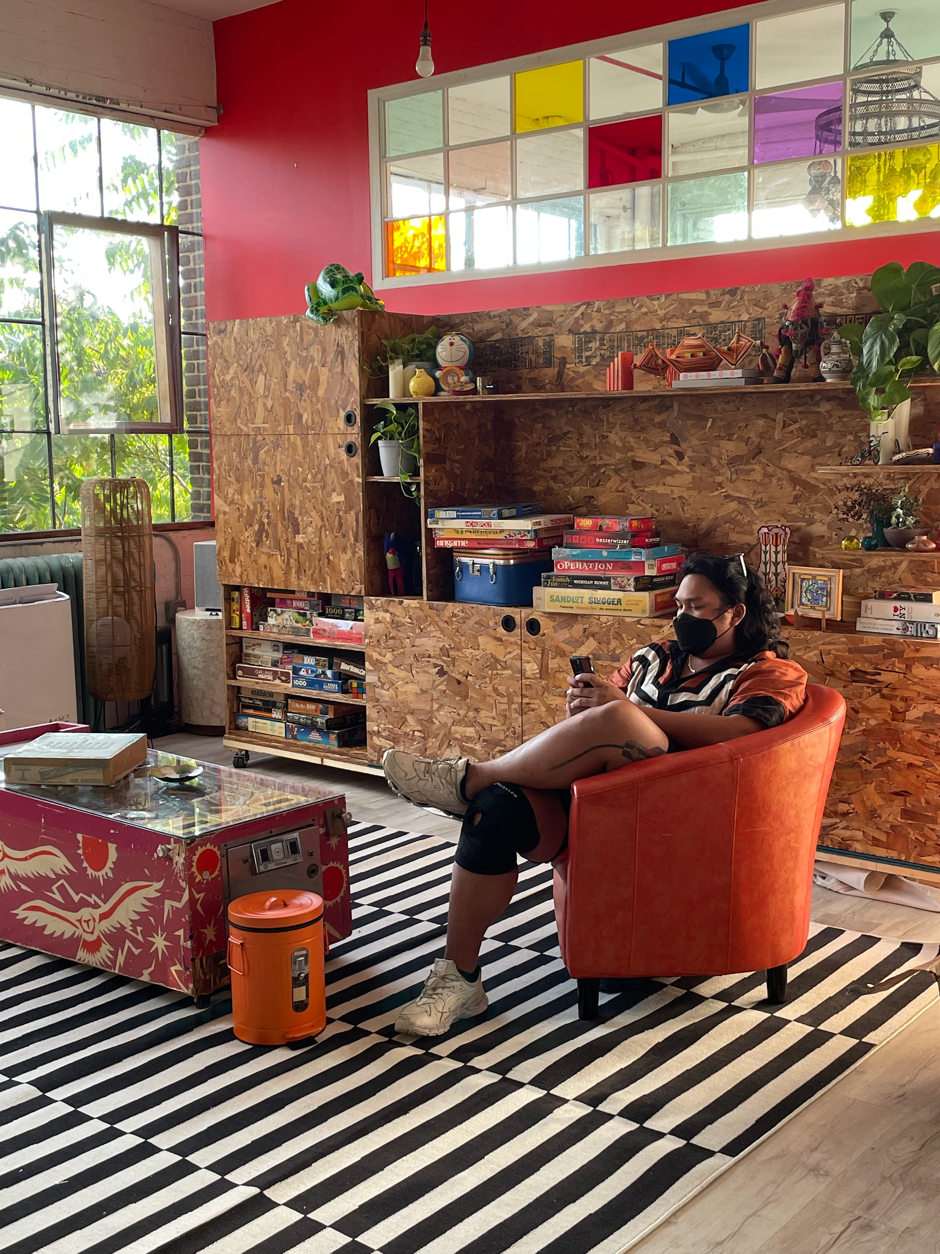 Amazing Art Director Kevin Cabello as we were dressing the set