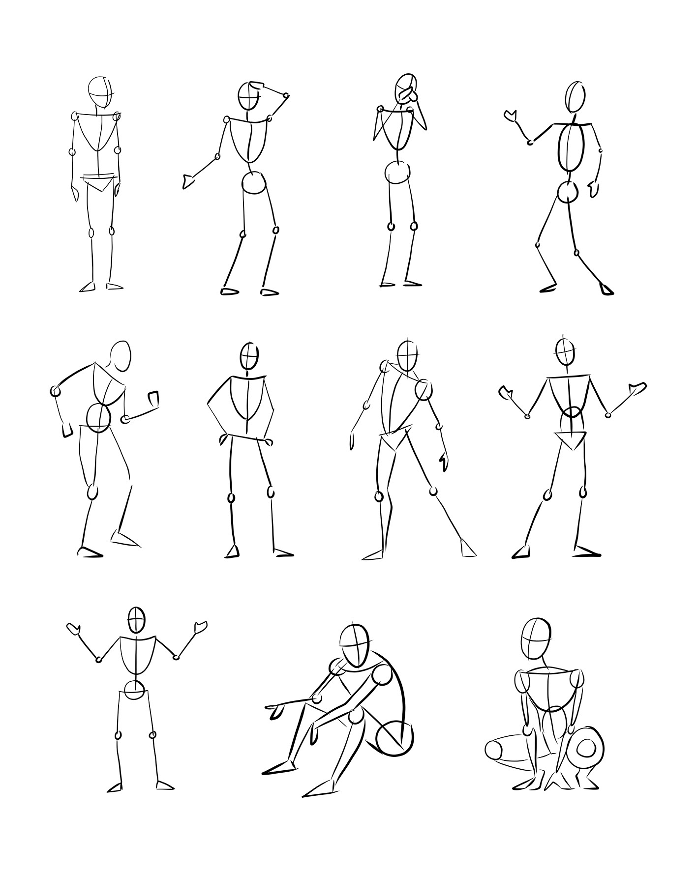 dibujos del cuerpo humano