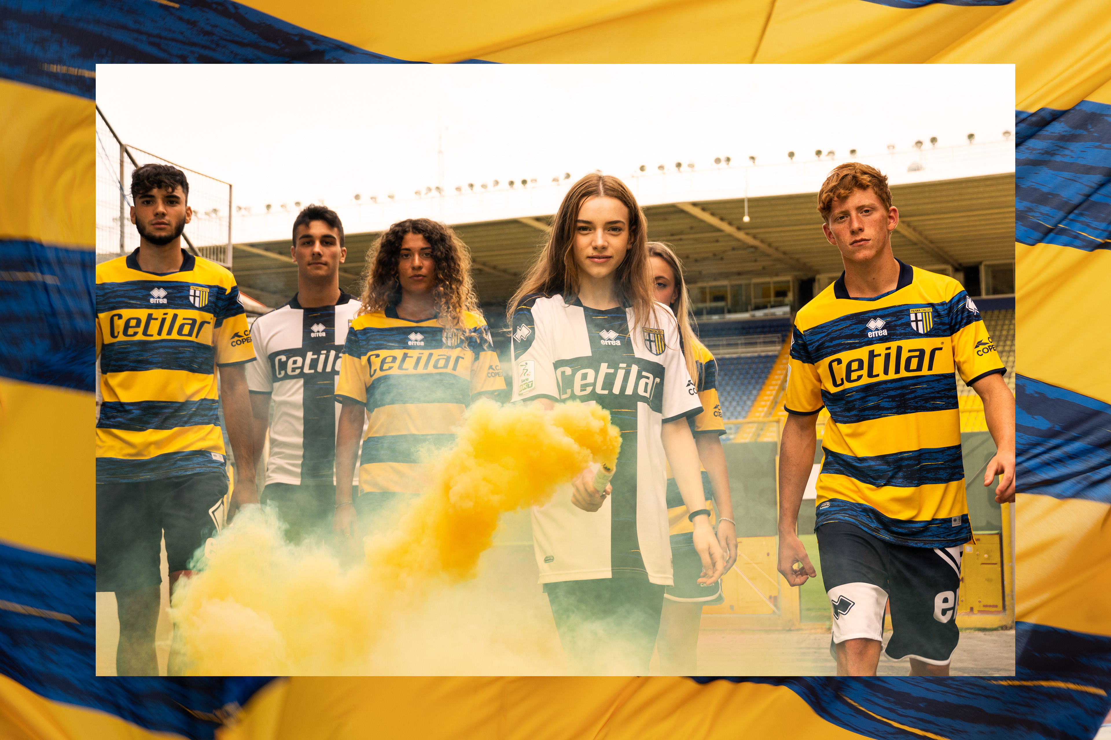 Parma Calcio Away soccer jersey 2018/19 - Errea