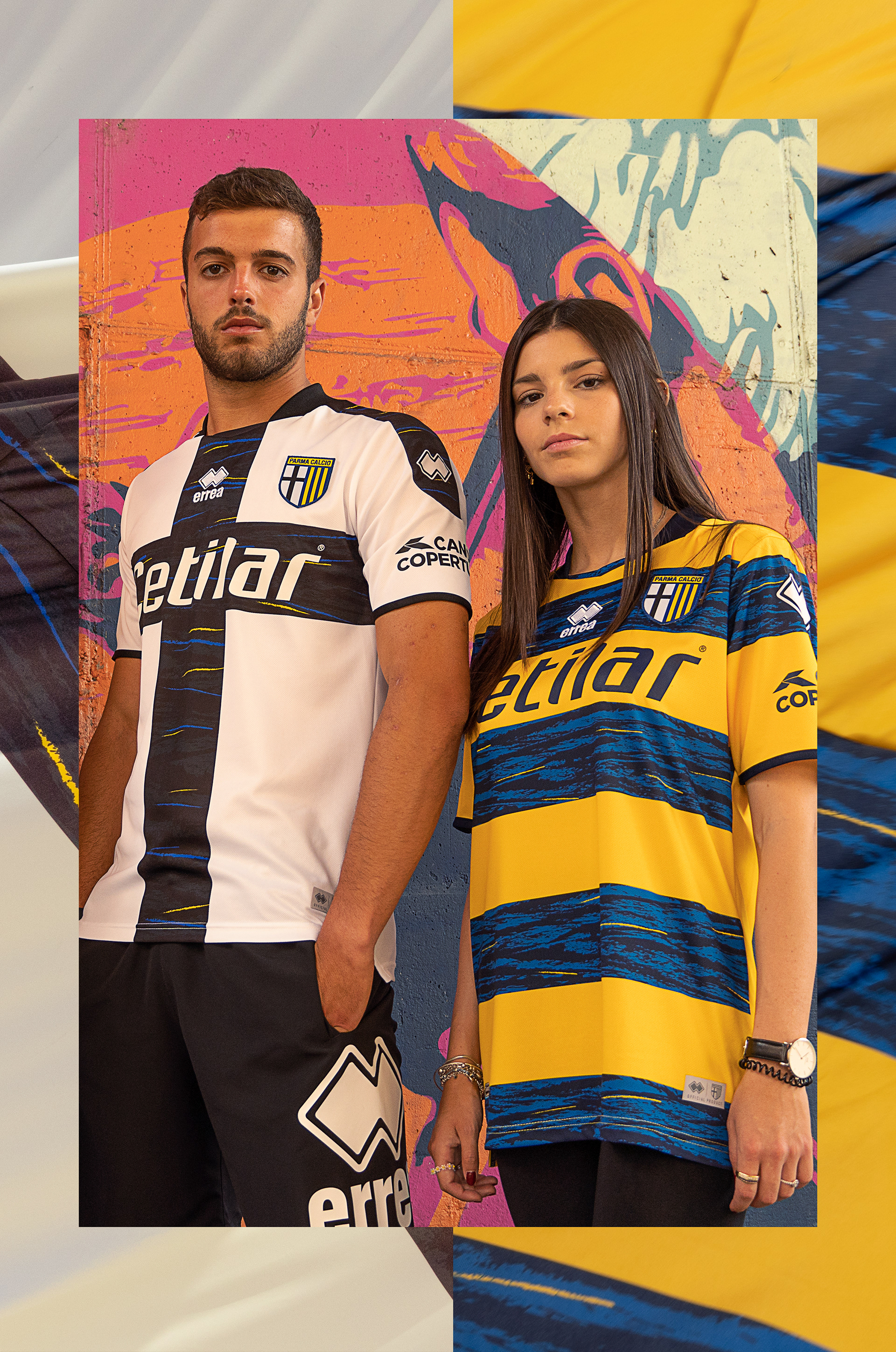 Parma Calcio Away soccer jersey 2018/19 - Errea