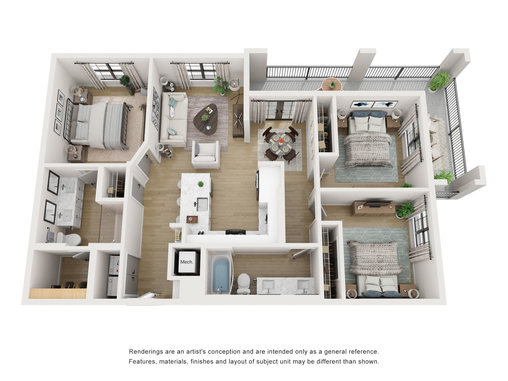 Marea Multifamily 3D Floor Plan