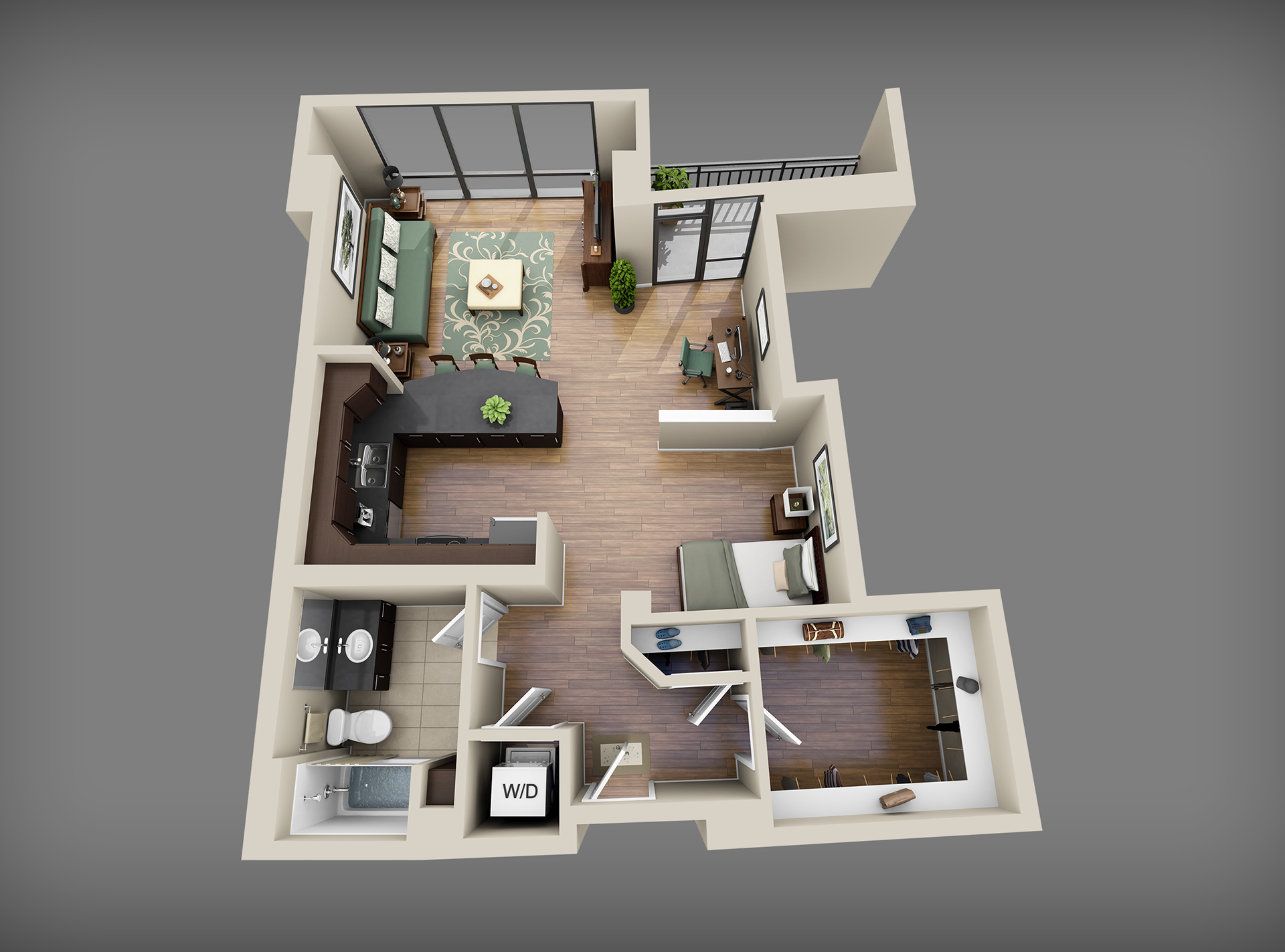 Penthouse 3D Floor Plan