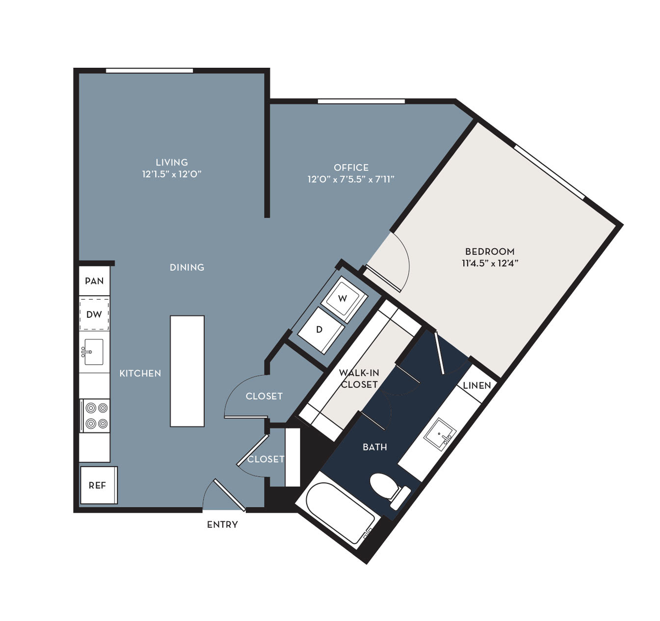 The Montgomery Color 2D Floor Plans