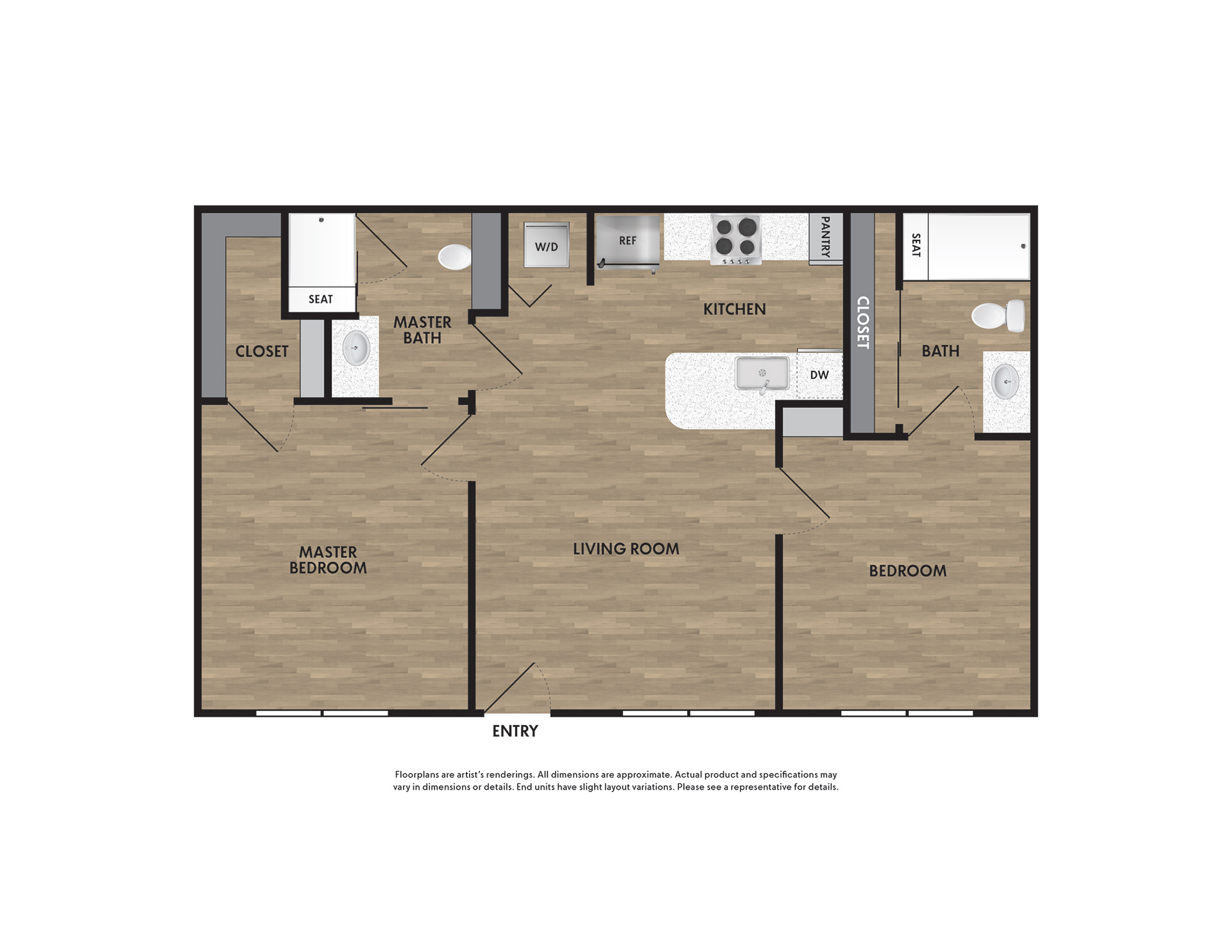 Springwood Allen Textured 2D Floor Plans