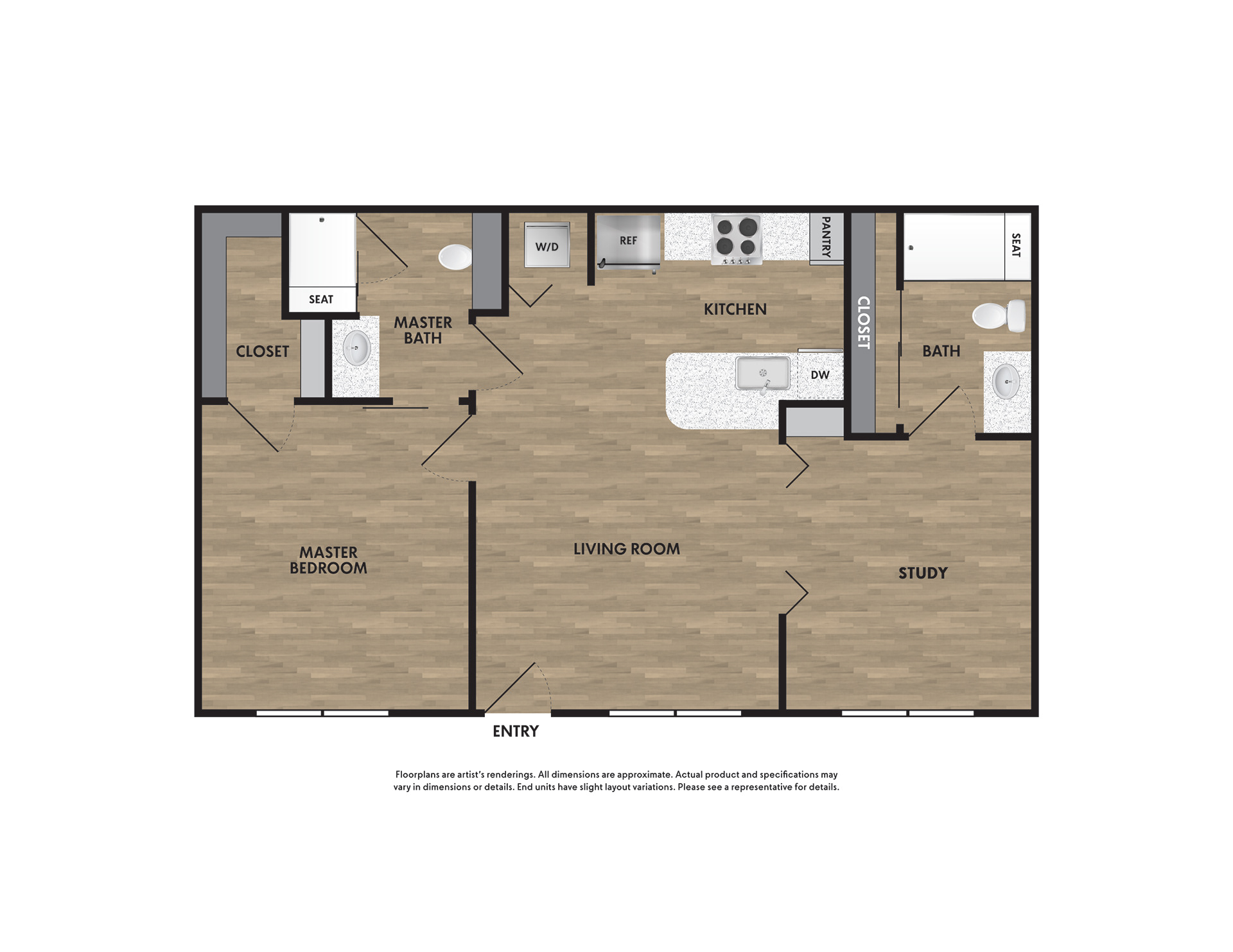 Springwood Allen Textured 2D Floor Plans