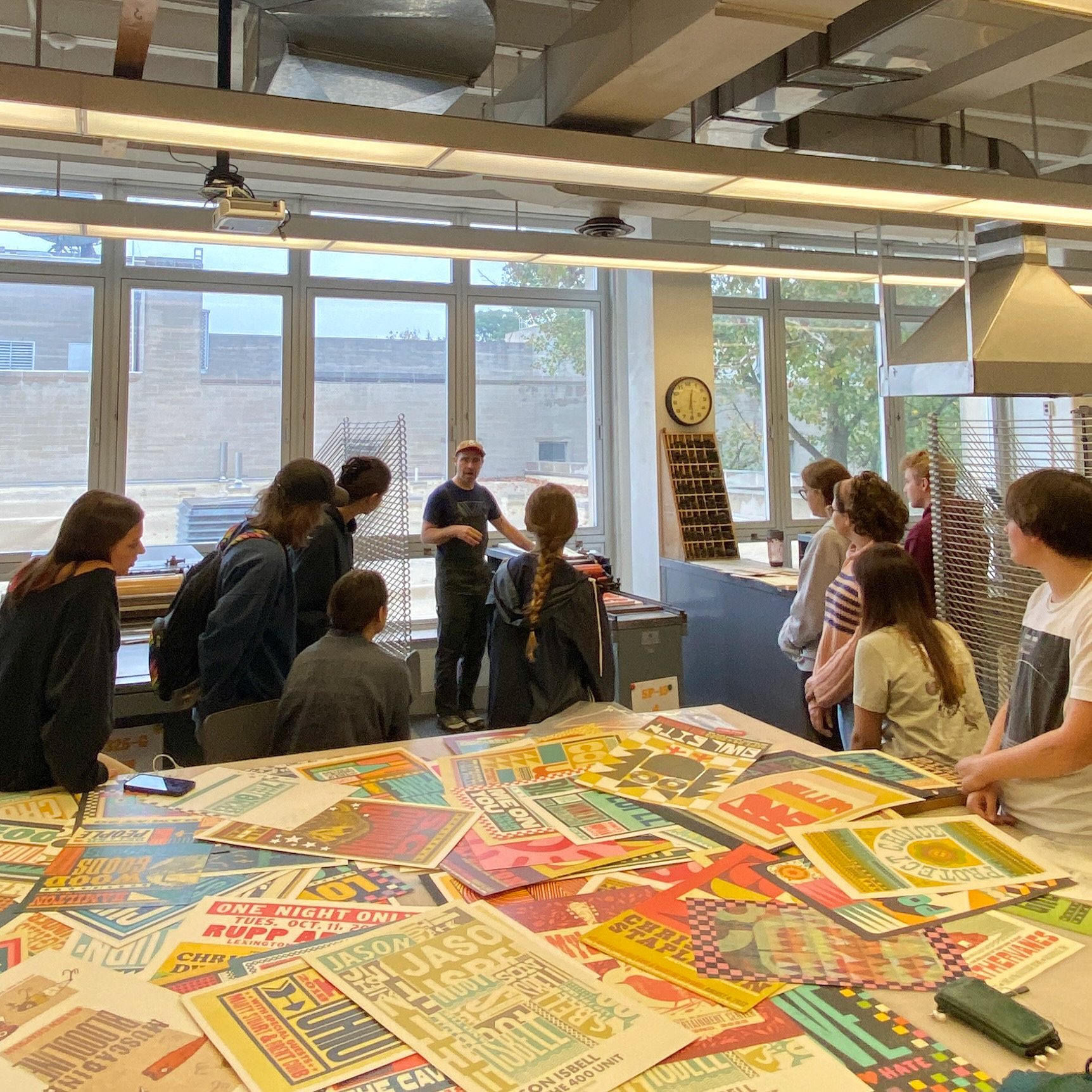 Brad Vetter's visit in 2023 | On press demo and workshop