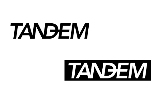 Black and white logos