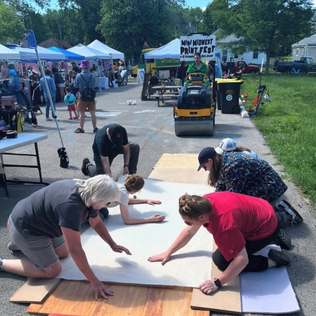 Setting up the next print. 