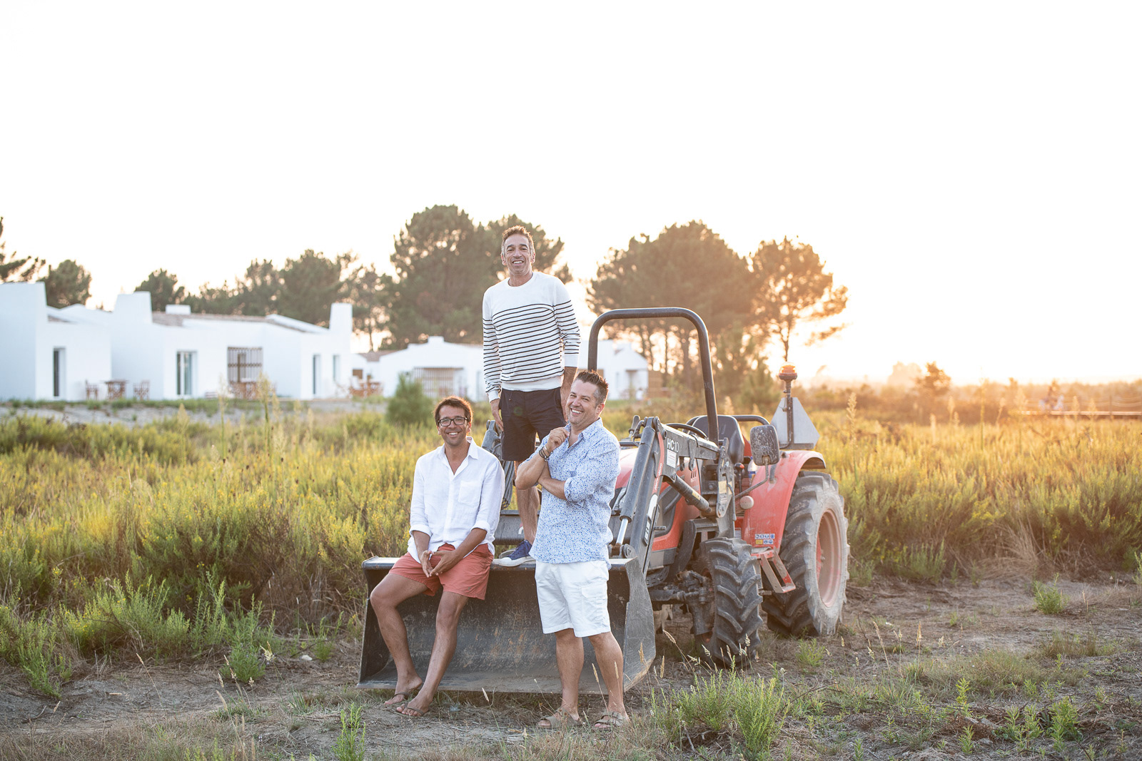 Pero, Joao and Luis - owners of Craveiral - Craveiral Farmhouse in Alentejo, Portugal - photo Martin Kaufmann