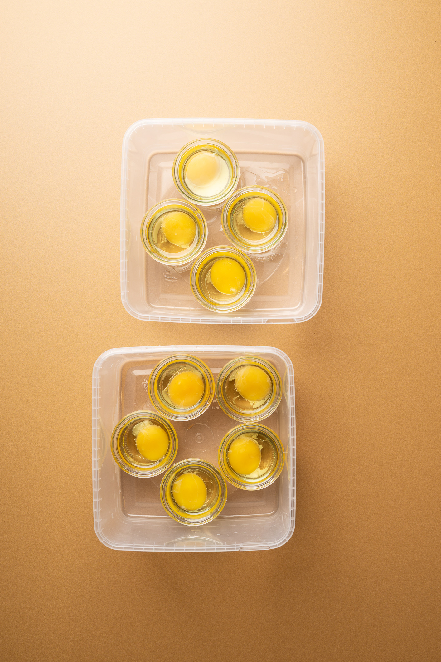Savory Waffle with Cucumber, Wild Garlic, and Confit Egg Yolk - photo Martin Kaufmann