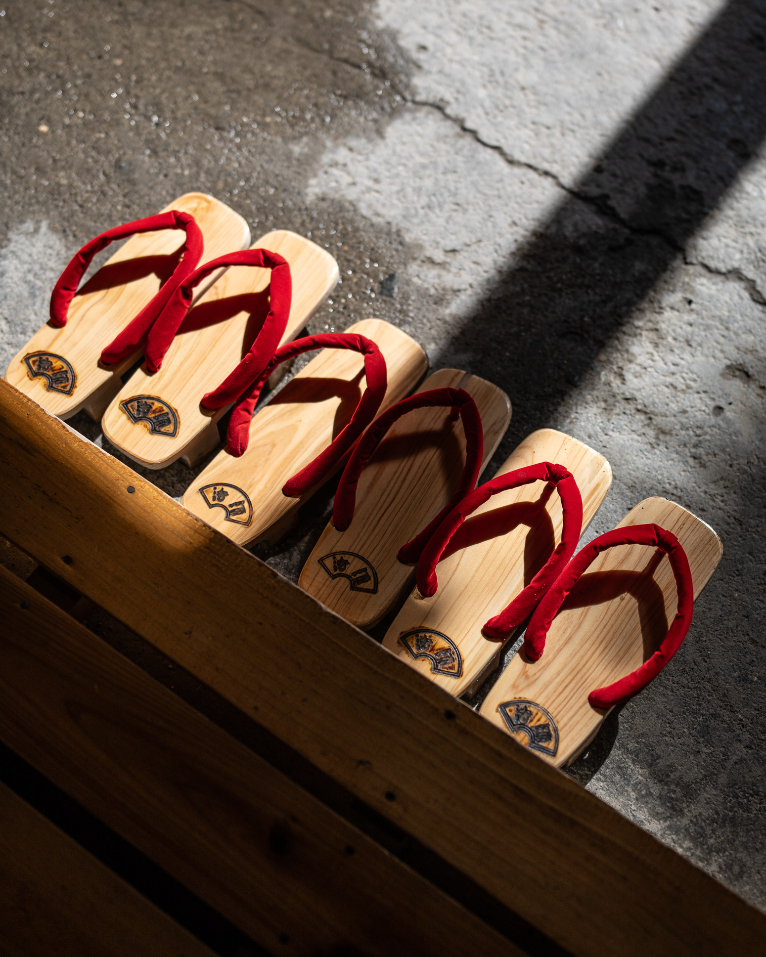 Japanese sandals at the entrance - Hoshi Onsen