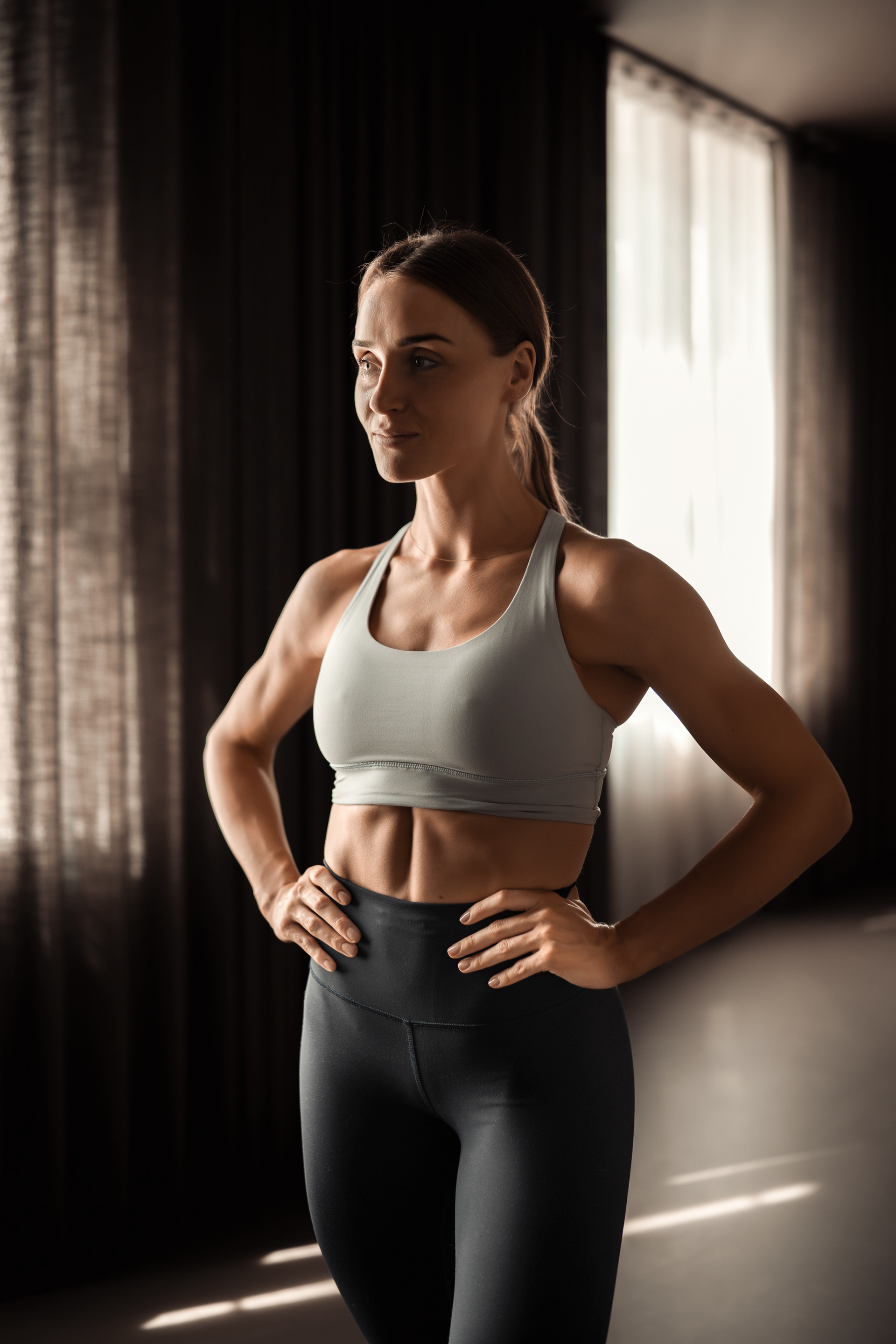 Image from reformer studio at Kurhotel Skodsborg with instructor Barbara Johansdottir - photo Martin Kaufmann