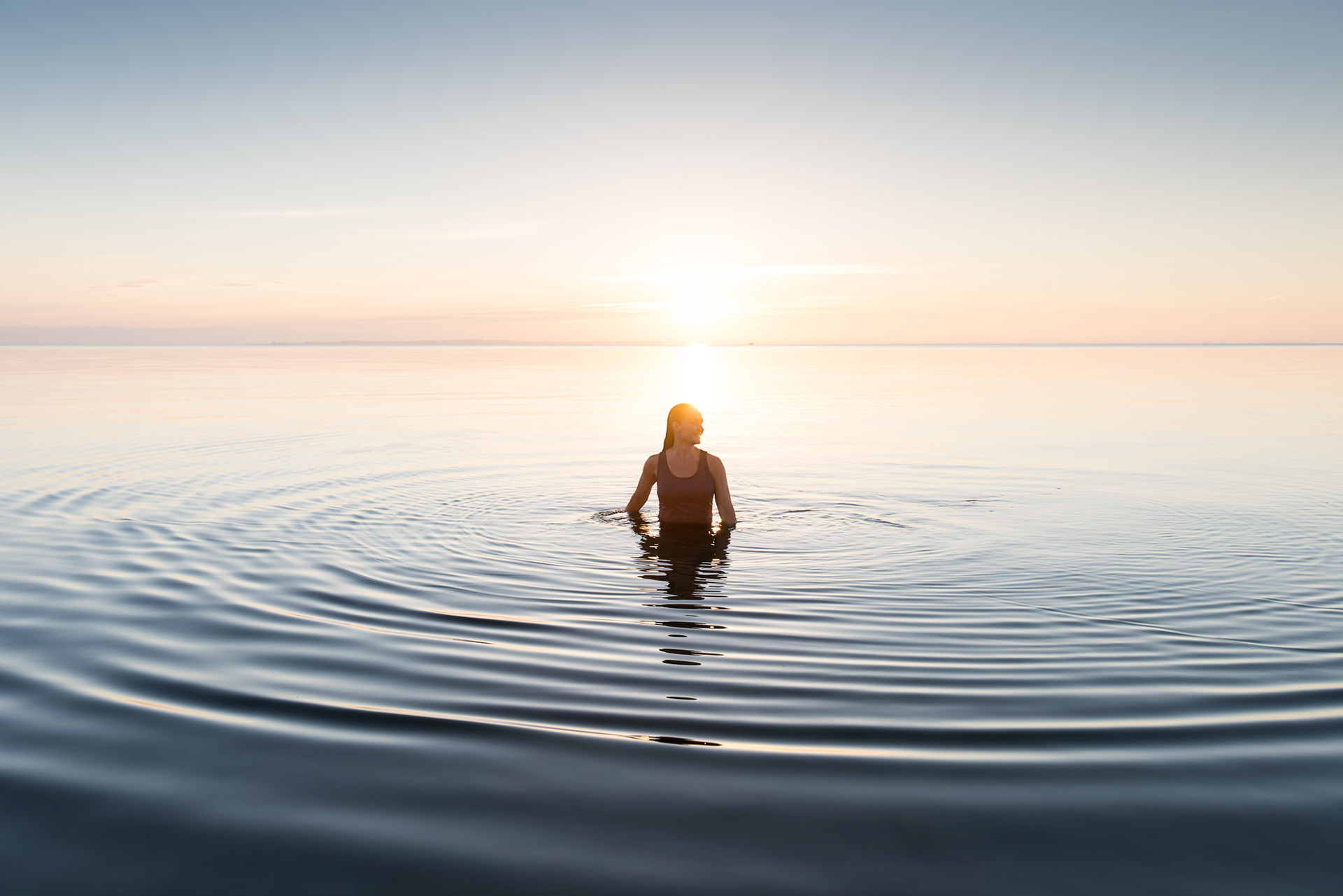 Morning swim - Øresund in Denmark - photo Martin Kaufmann 