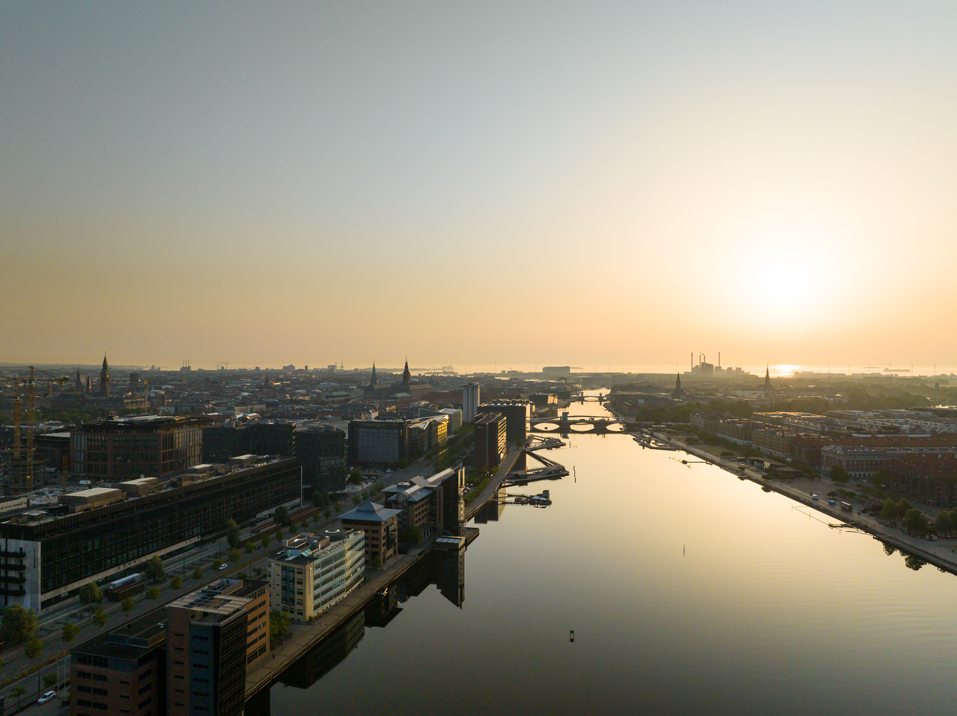 Drone photos from Abacus Medicine, Copenhagen harbour, Denmark - photo Martin Kaufmann