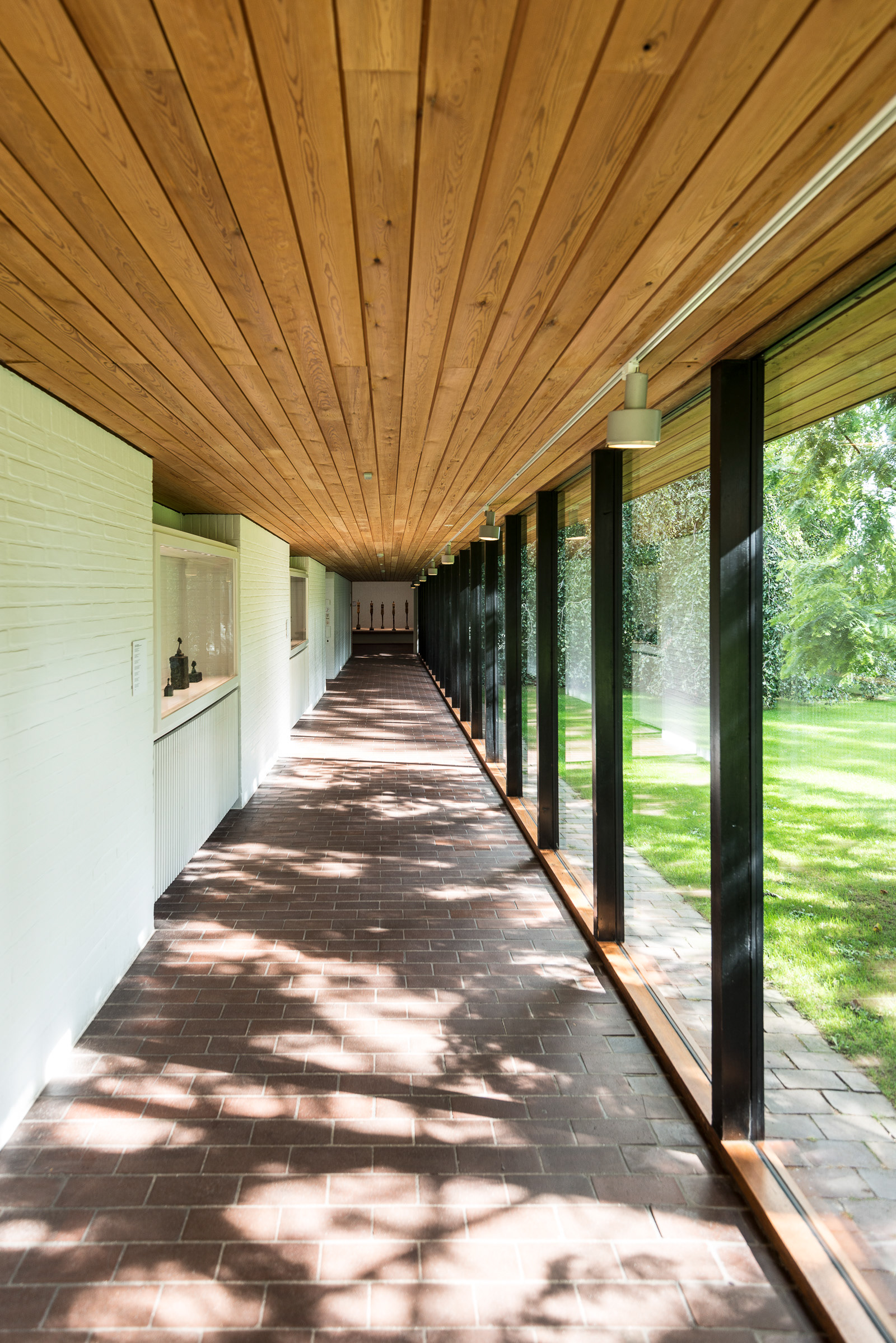 Corridor at daytime - Louisiana Museum of Modern Art, Denmark - for Cereal Magazine Vol 1 - photo Martin Kaufmann