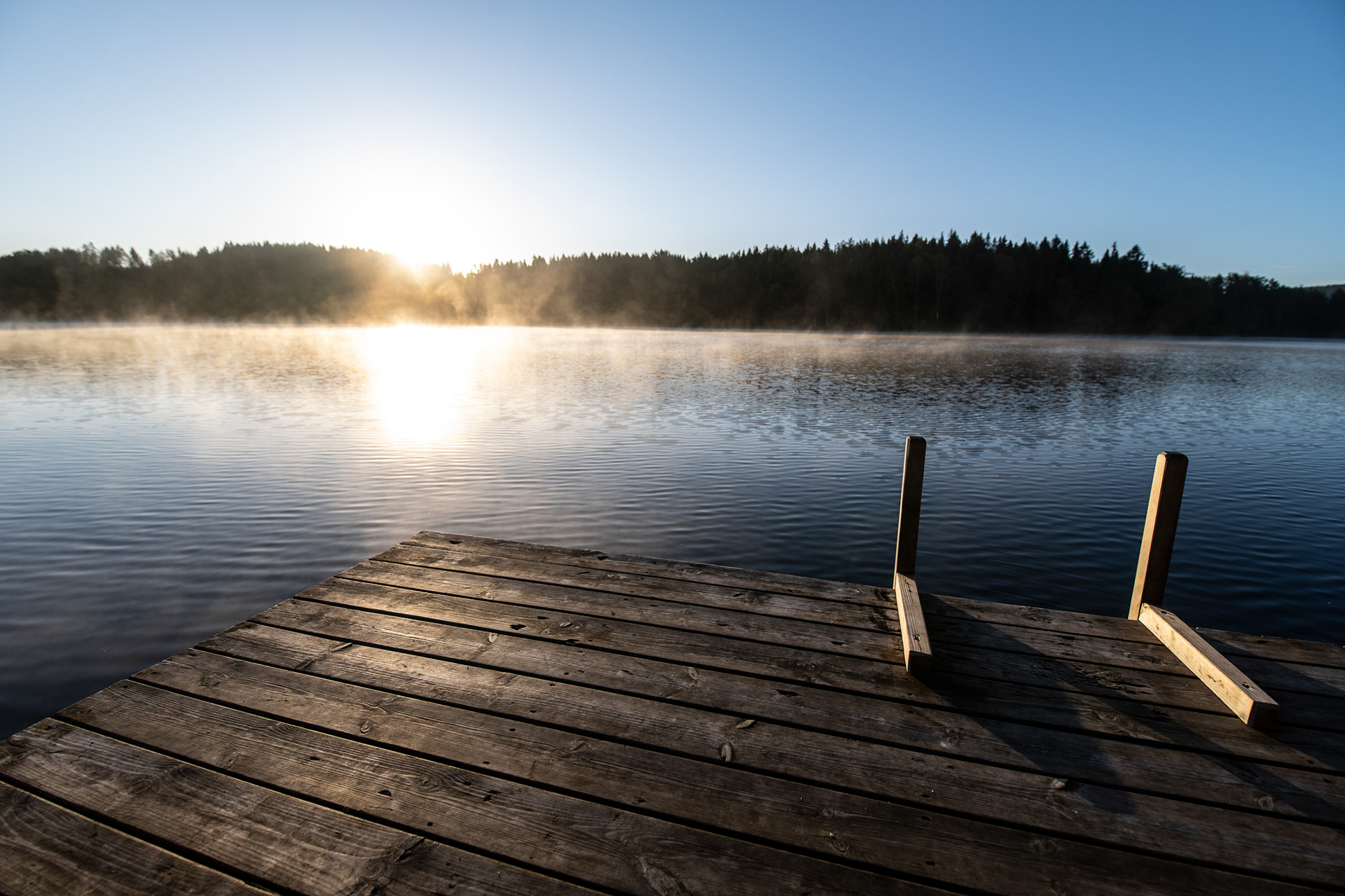 Summerdays at Naturbyn in Sweden - on a house raft at a Swedish lake - photo Martin Kaufmann
