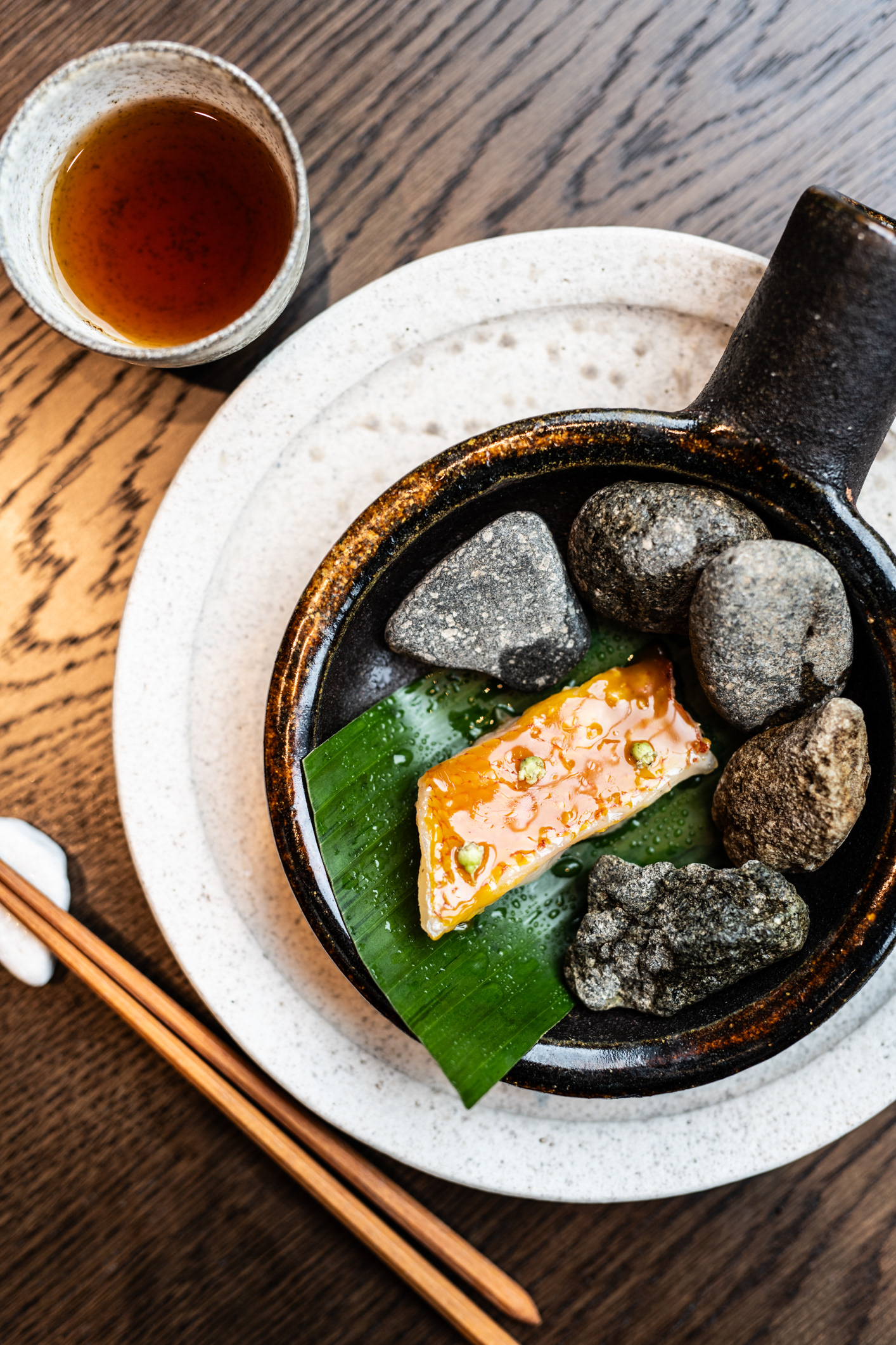 Kinki fish serving at Noma Kyoto