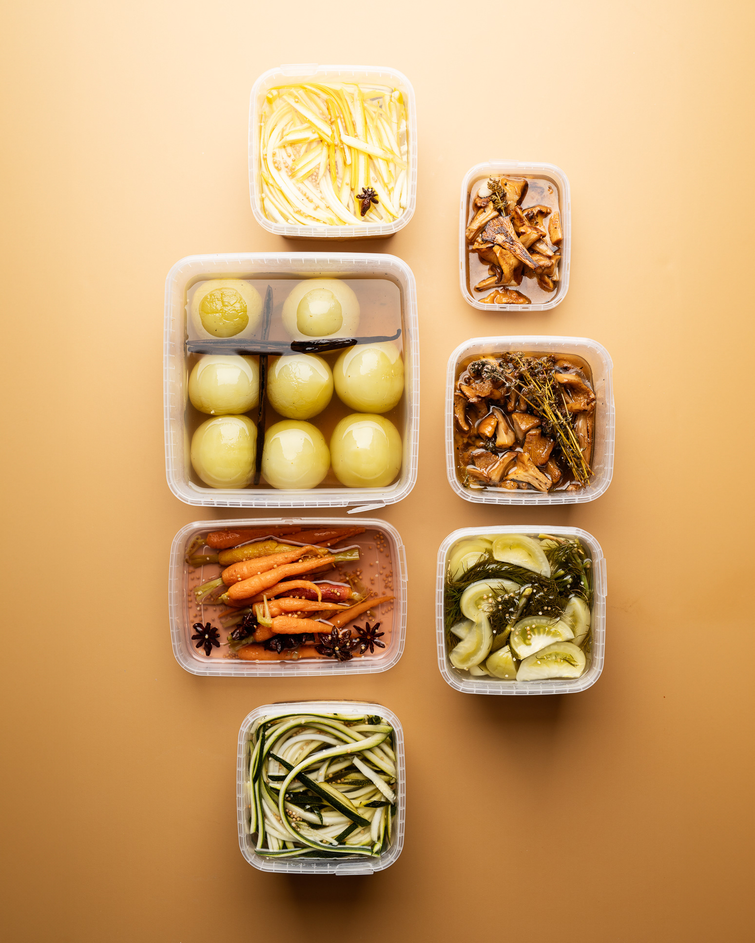 Pickled vegetables - working with Marlene Lindegaard / Dagrofa - photo Martin Kaufmann