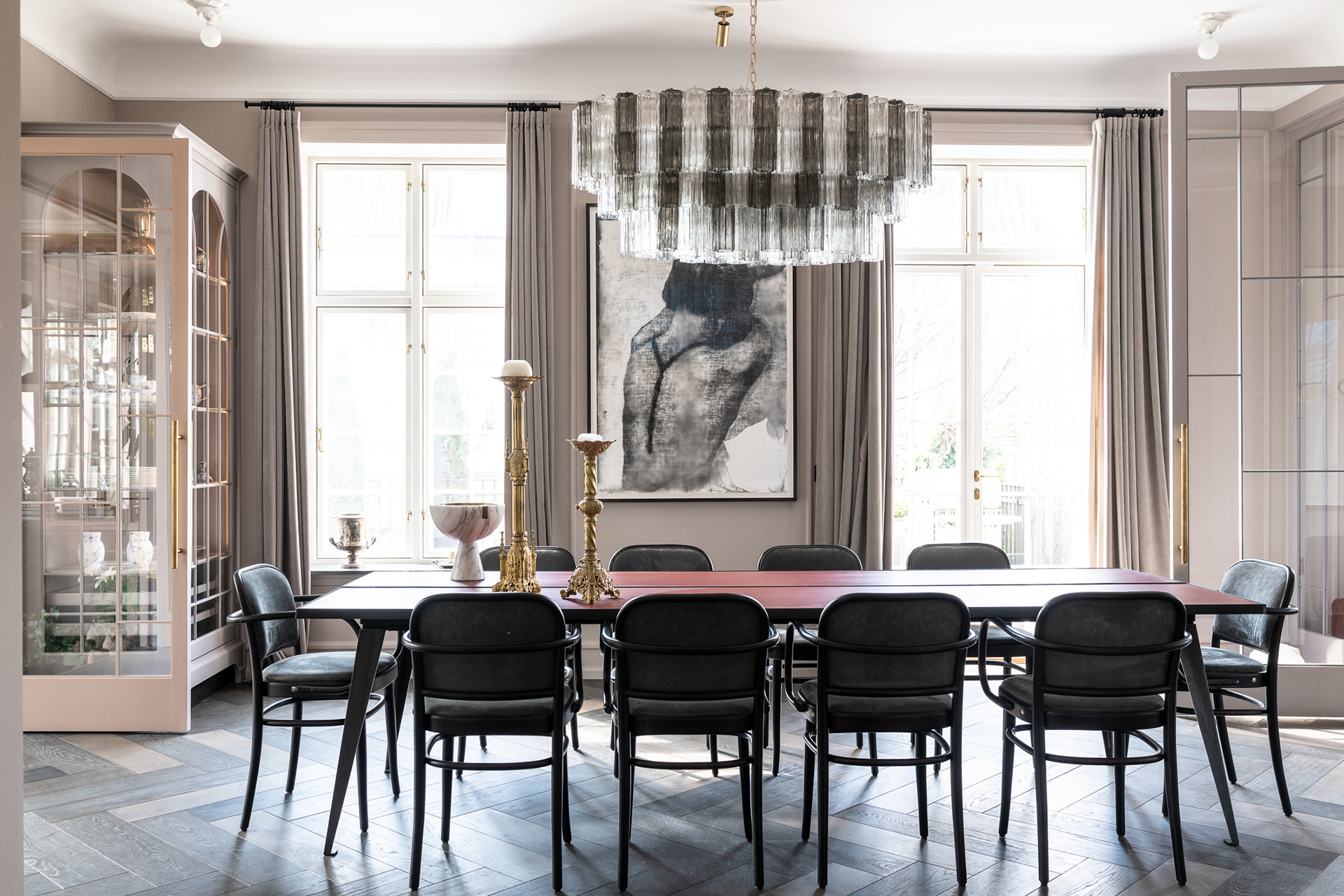 Living room - Suite 07, renovated villa in Copenhagen, Denmark. Photographer Martin Kaufmann