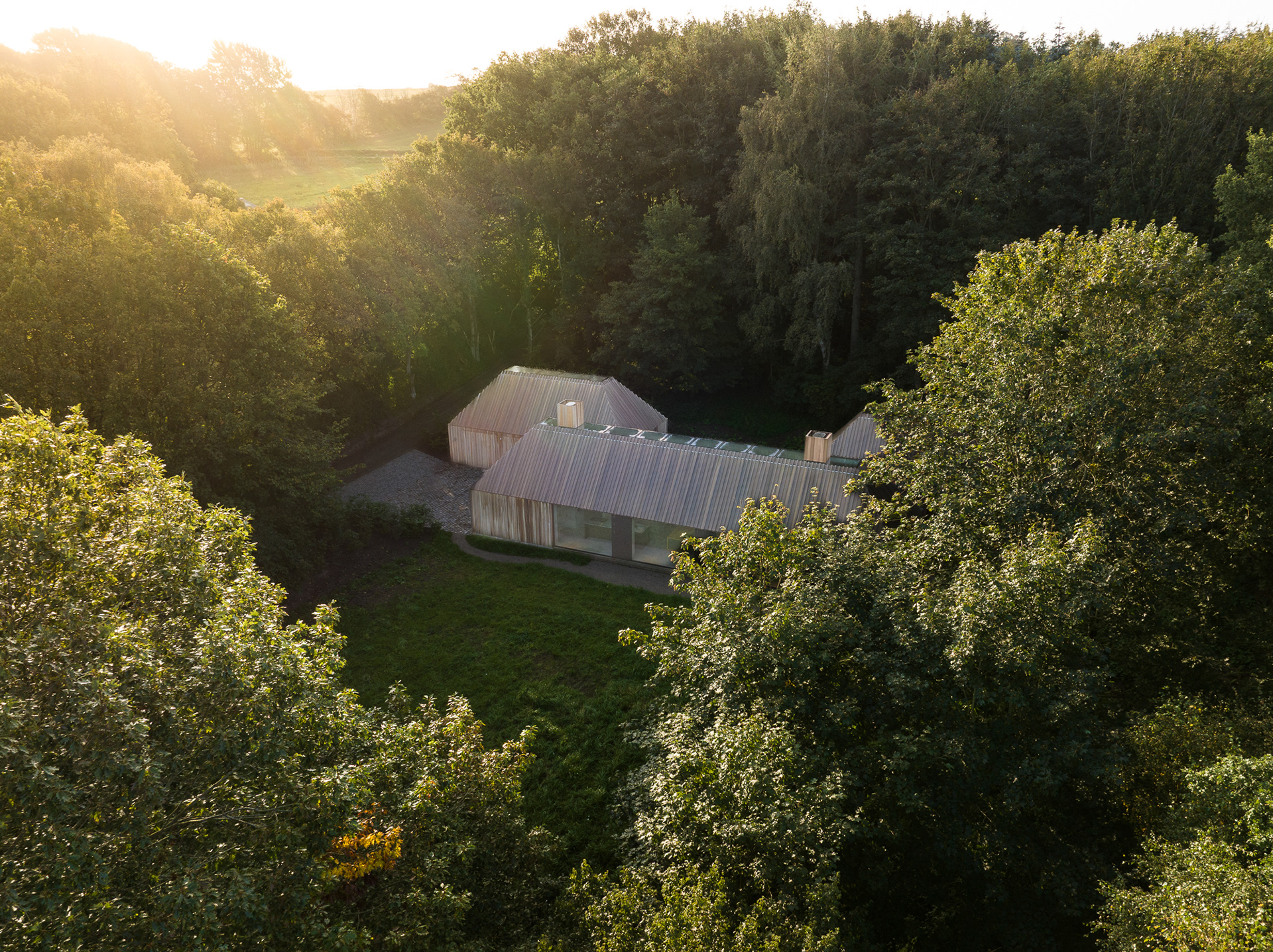 Drone photo - Storskovvej Cluster, Denmark - photo Martin Kaufmann