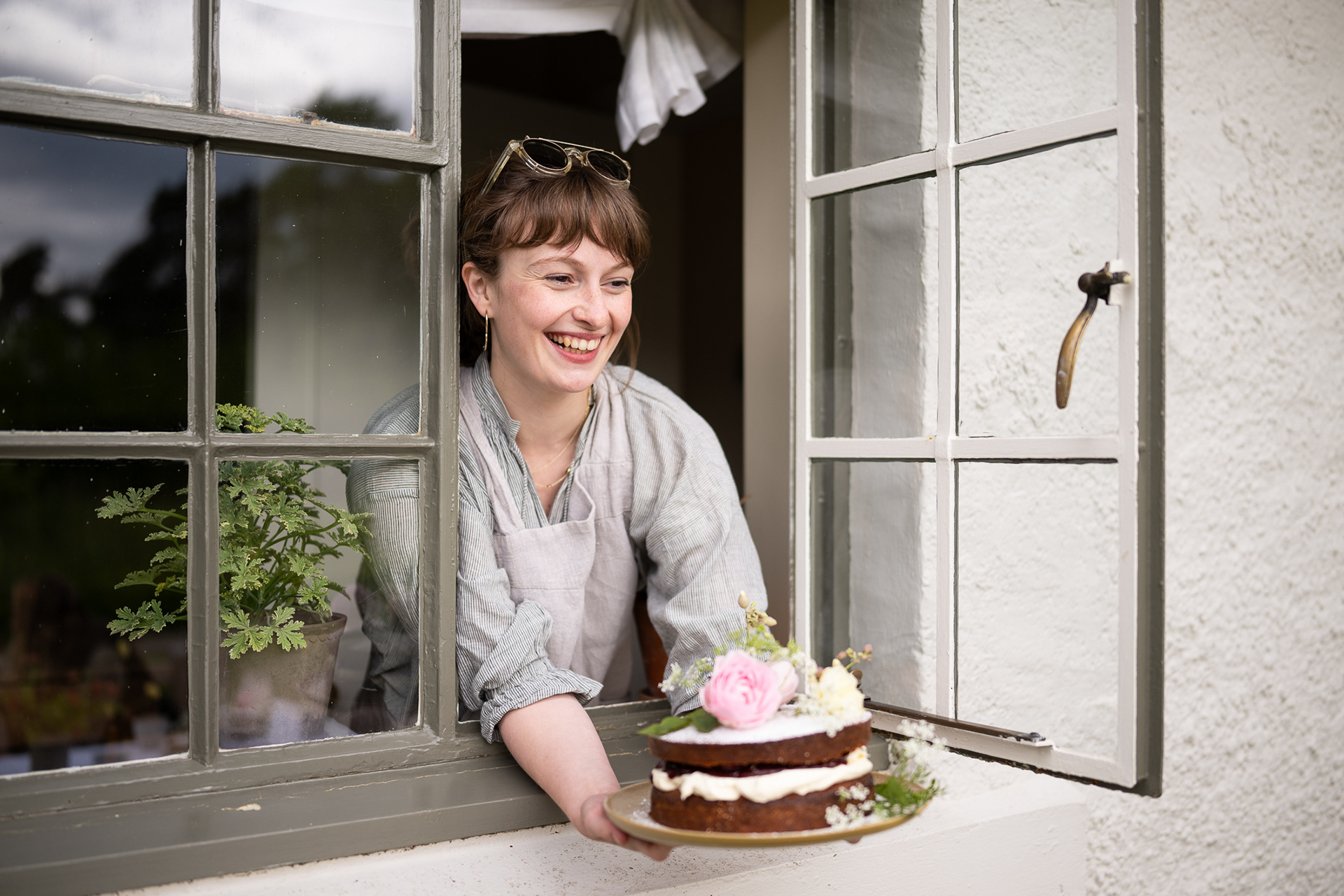 Flora Shedden at Garden Cottage, Aldourie Castle - photo Martin Kaufmann