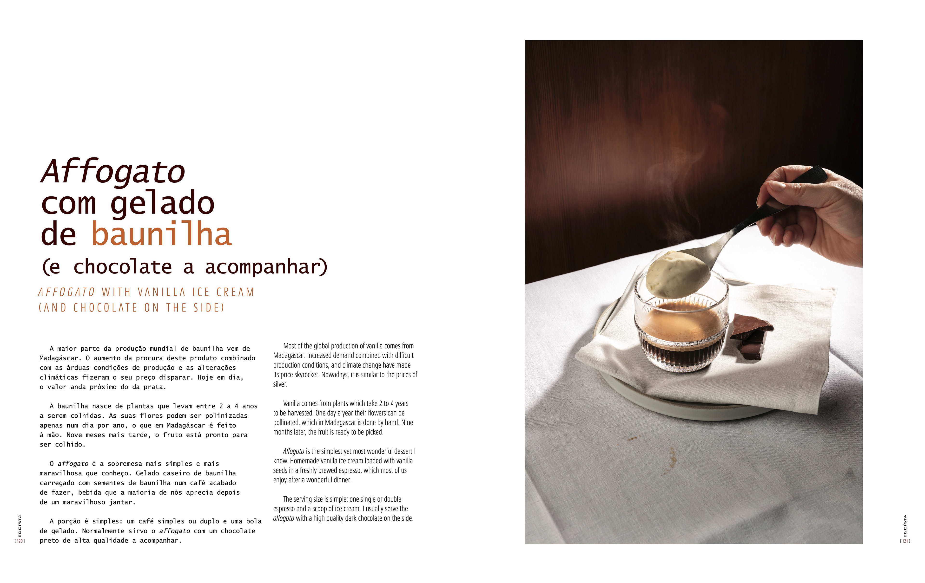 Pages from Egoista - food feature in Egoista Magazine - photo Martin Kaufmann