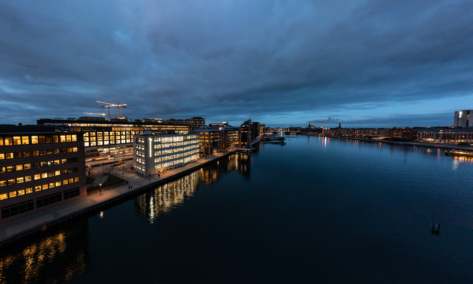 Drone photos from Abacus Medicine, Copenhagen harbour, Denmark - photo Martin Kaufmann
