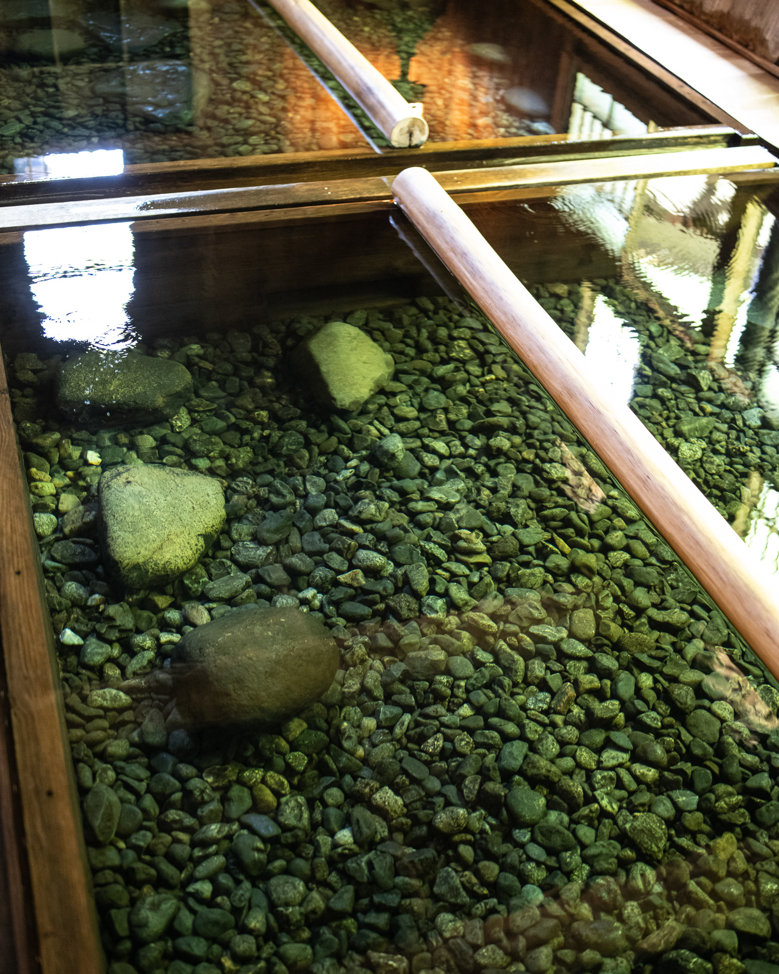 The cobblestones at Hoshi Onsen (Japanese hot spring) - photo Martin Kaufmann