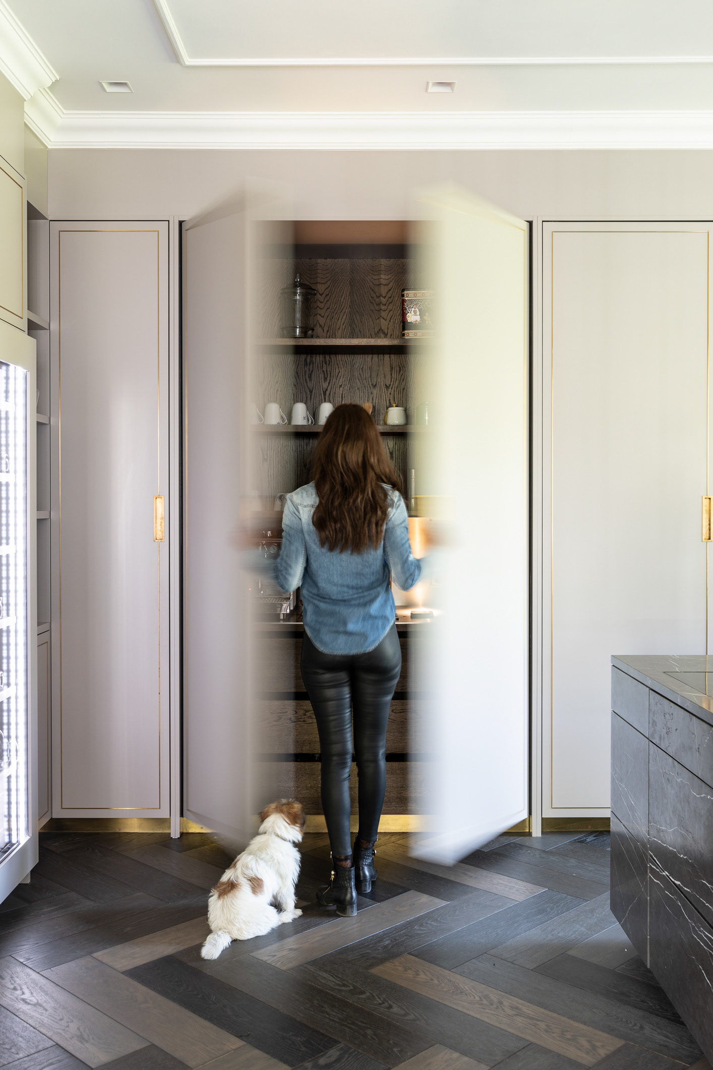 Kitchen - Suite 07, renovated villa in Copenhagen, Denmark. Photographer Martin Kaufmann