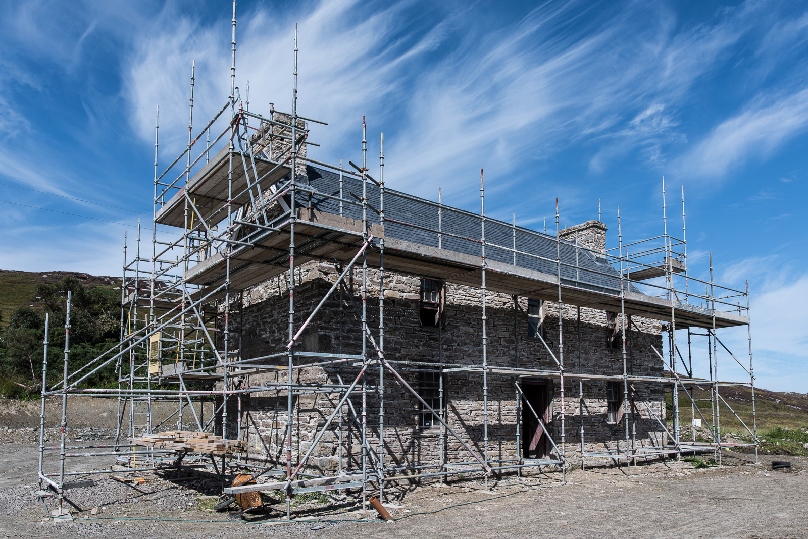 The restoring of Kyle House - Kyle House, Northern Scotland - photo Martin Kaufmann