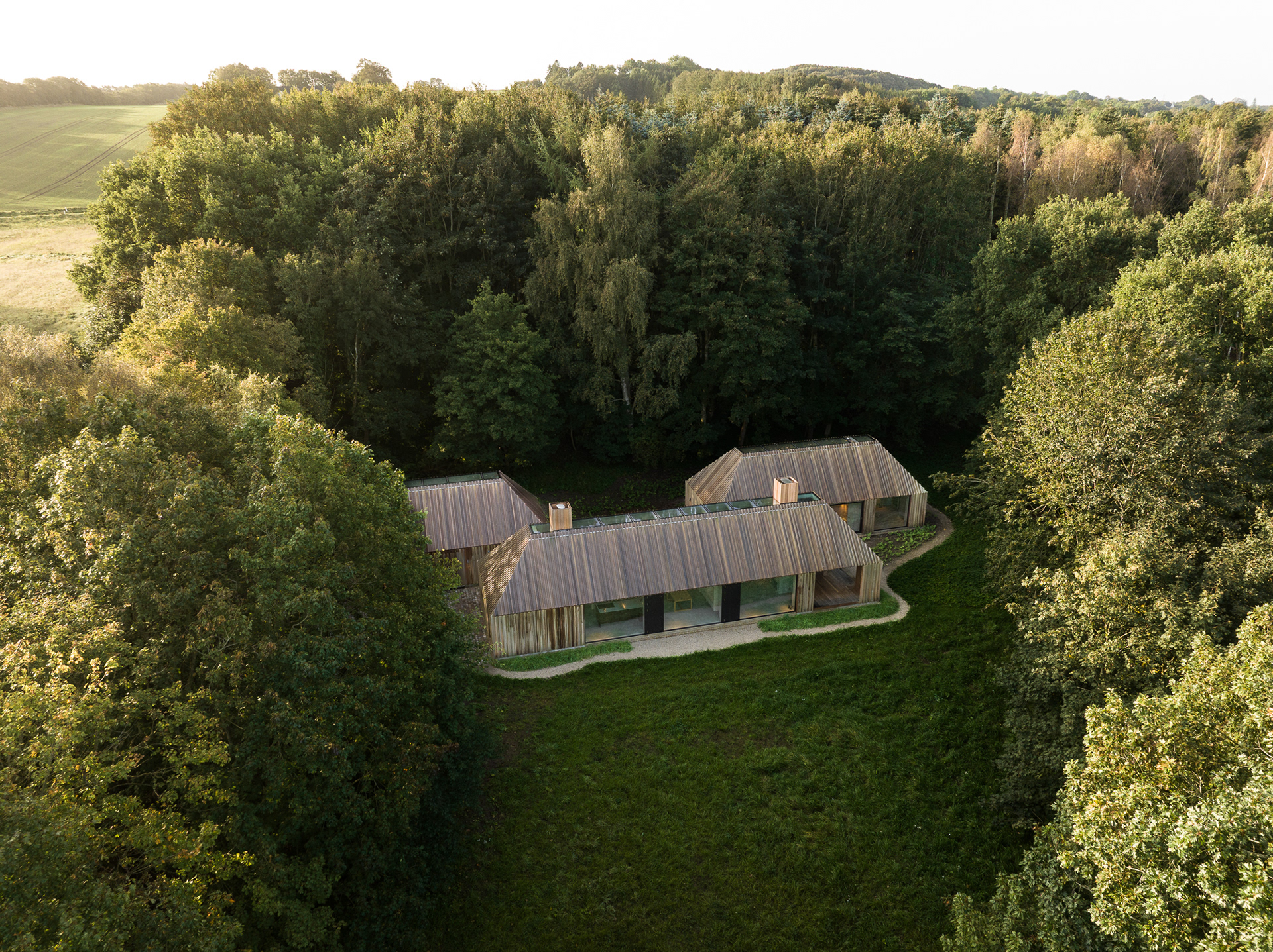 Drone photo - Storskovvej Cluster, Denmark - photo Martin Kaufmann